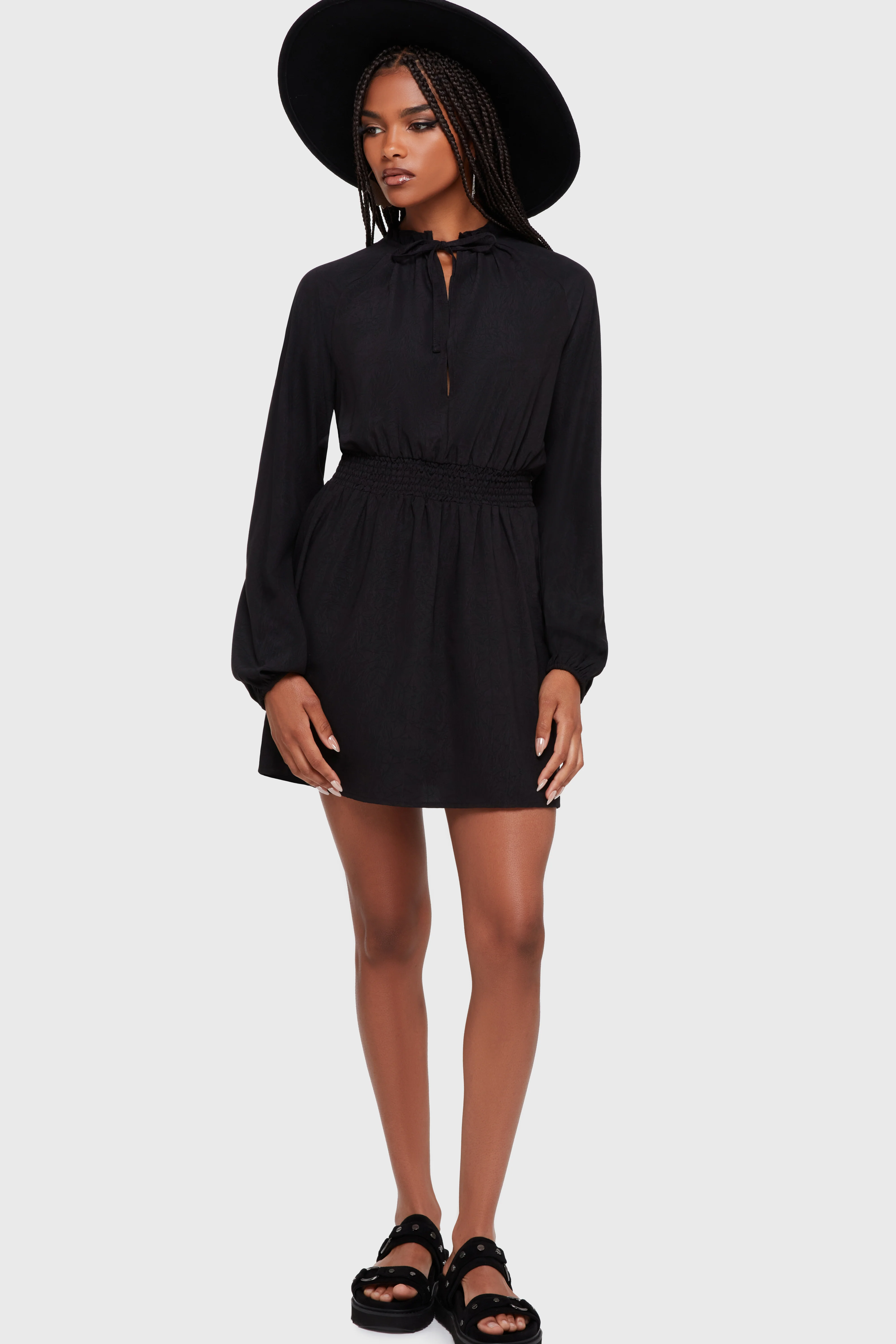 Autumna Mini Dress [Black] - Image 3