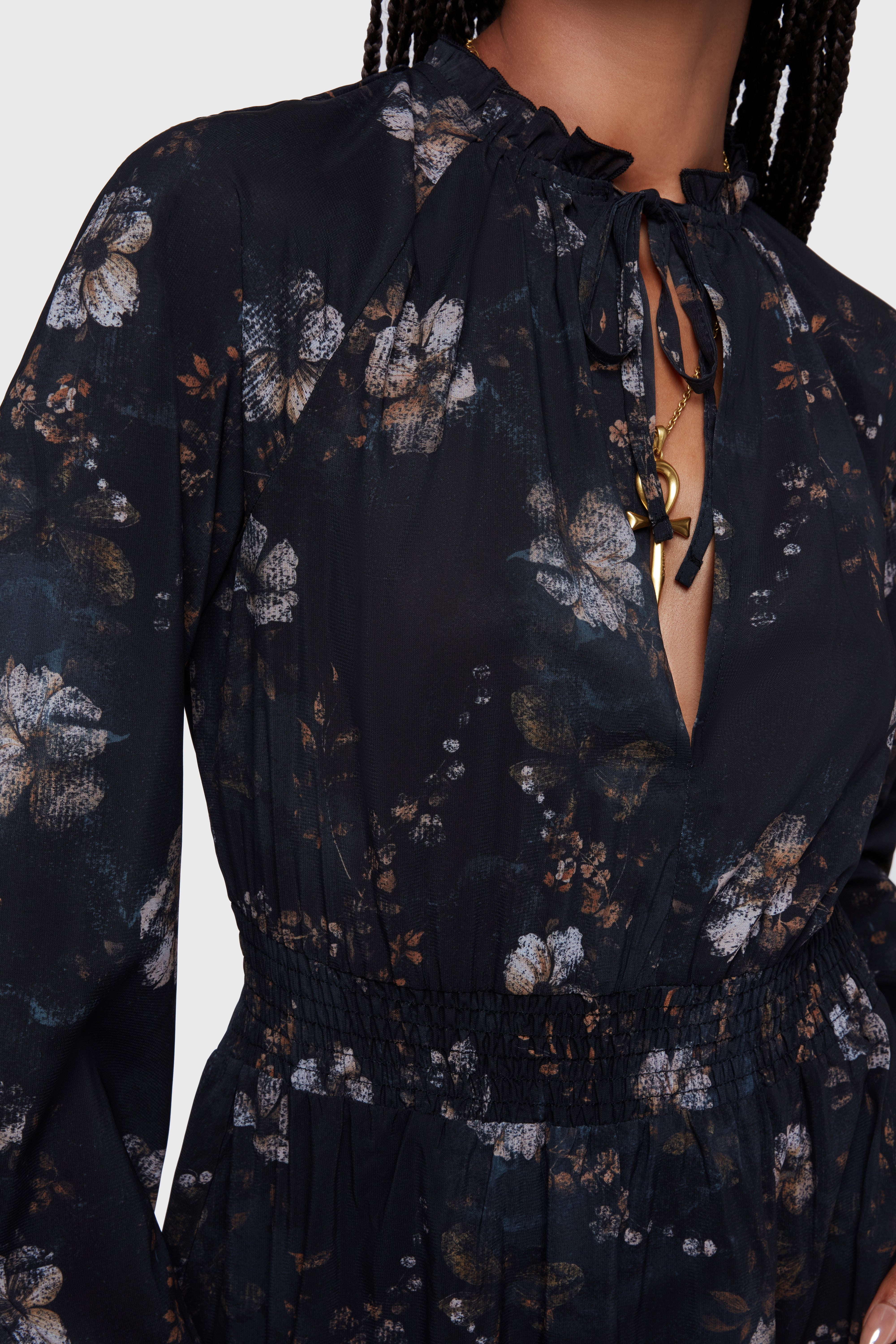 Autumna Mini Dress [Black/Multi] - Image 2