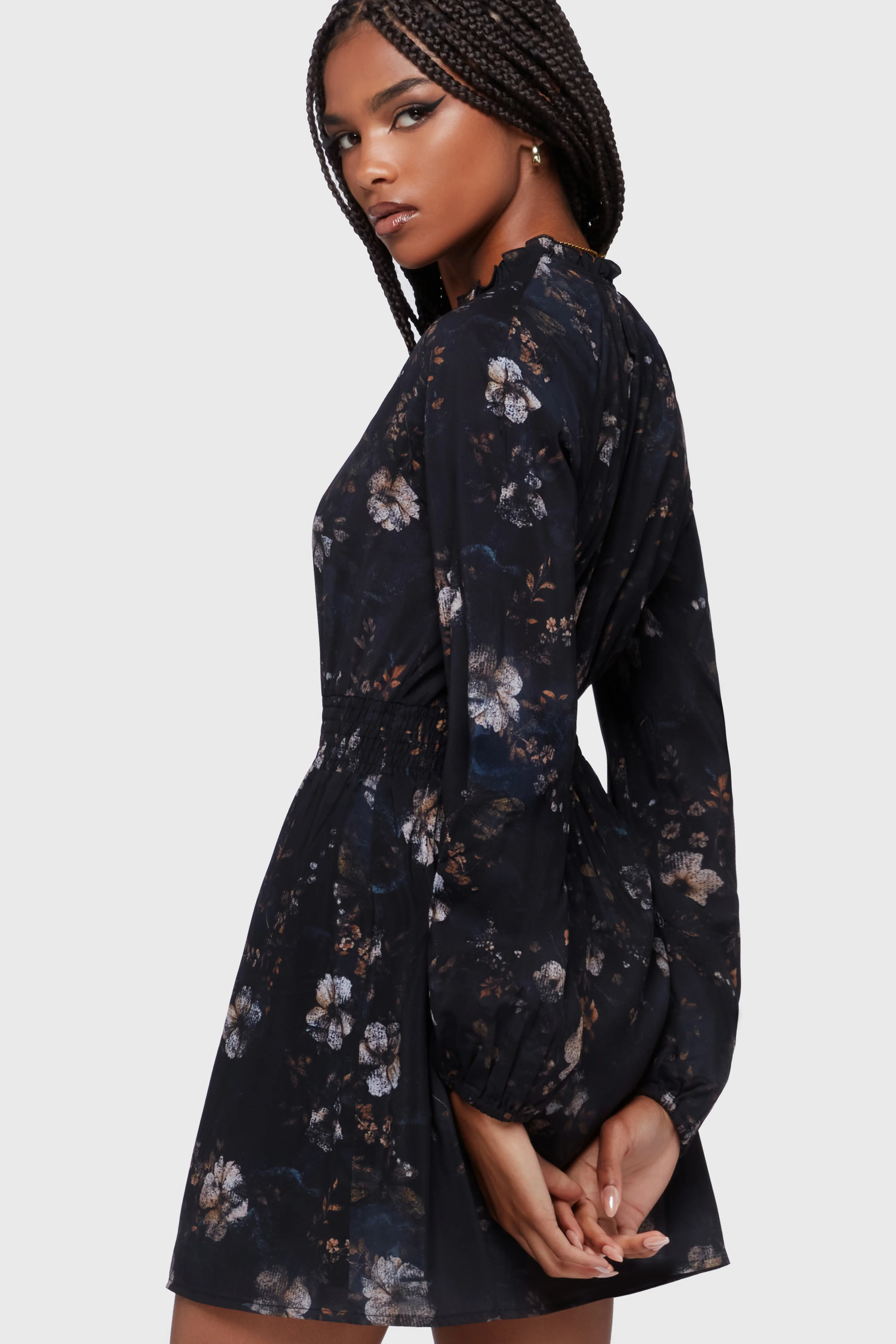 Autumna Mini Dress [Black/Multi] - Image 5