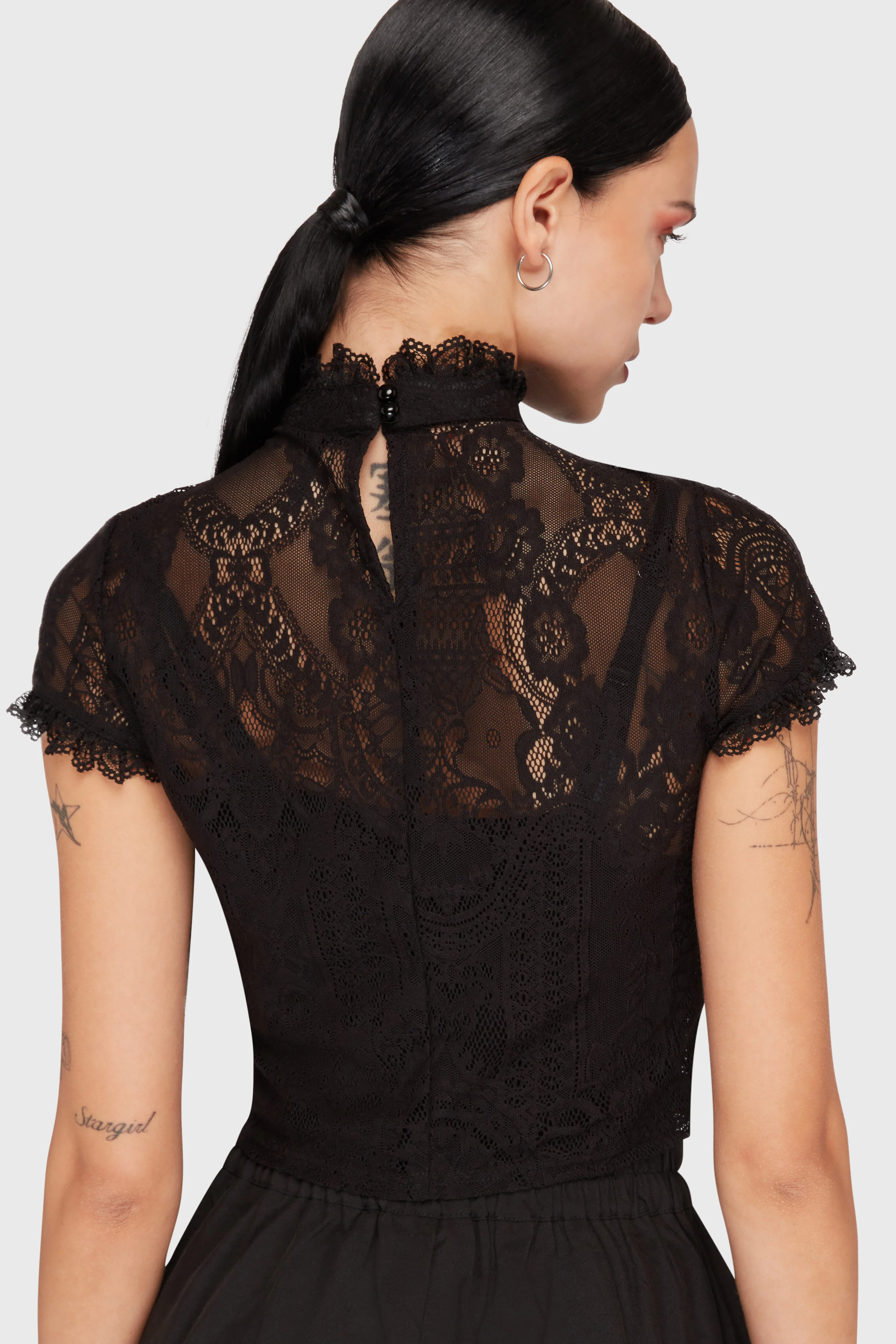 Ava Lace Crop Top - Image 2
