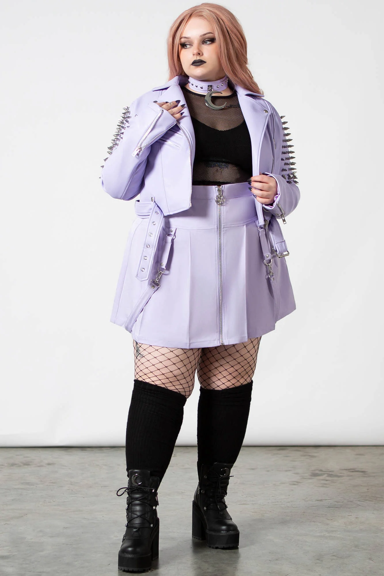 Blaire B*tch Mini Skirt [PASTEL LILAC] - Image 10