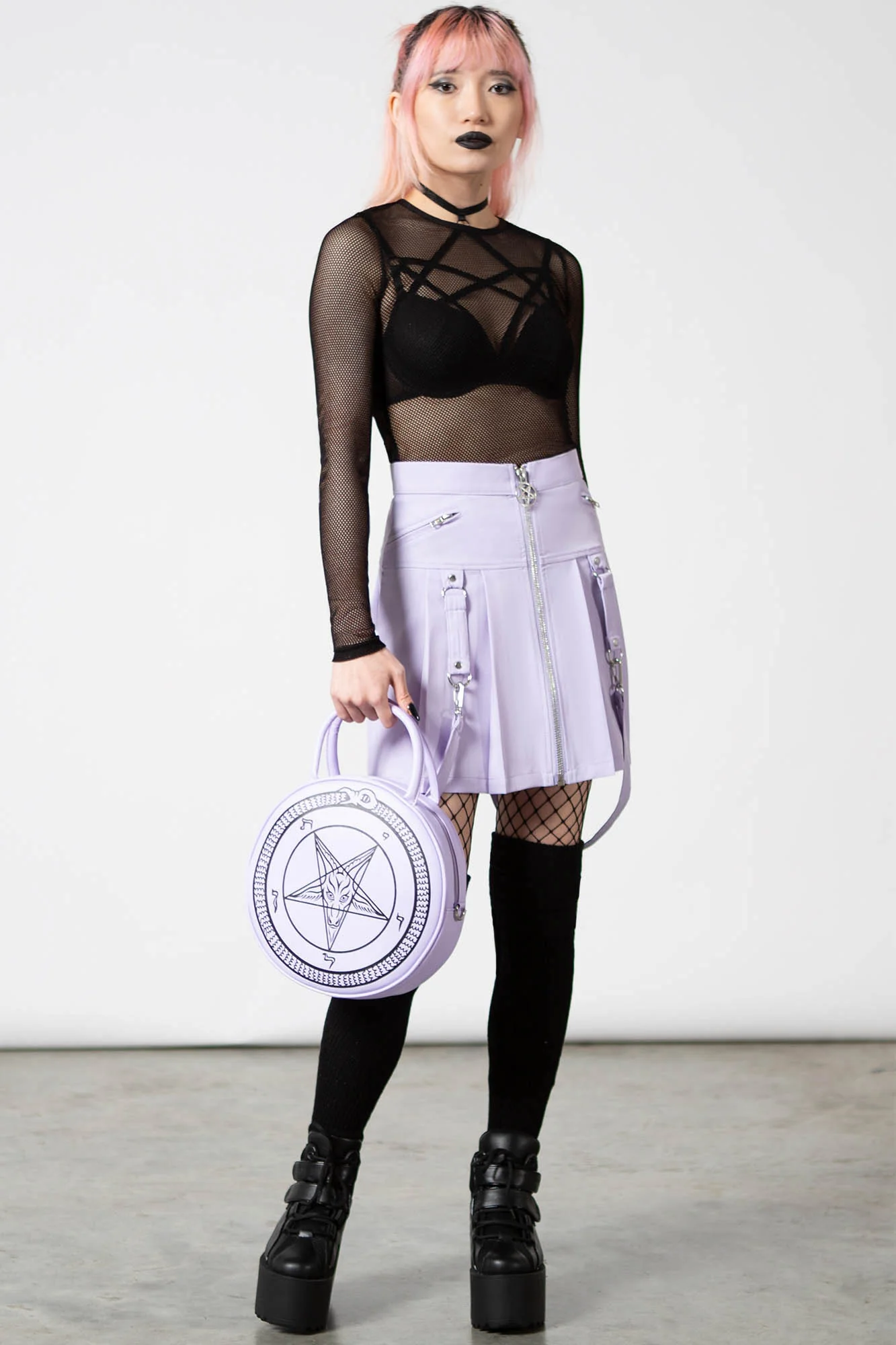 Blaire B*tch Mini Skirt [PASTEL LILAC] - Image 2
