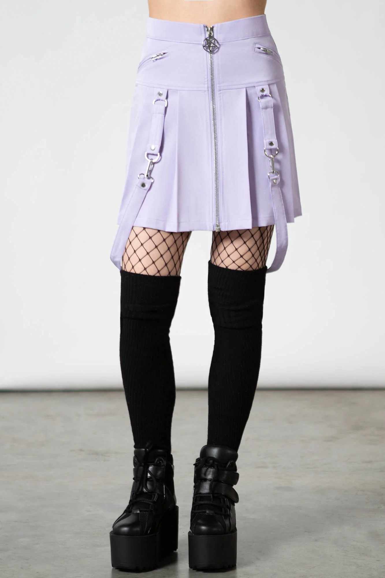 Blaire B*tch Mini Skirt [PASTEL LILAC] - Image 4