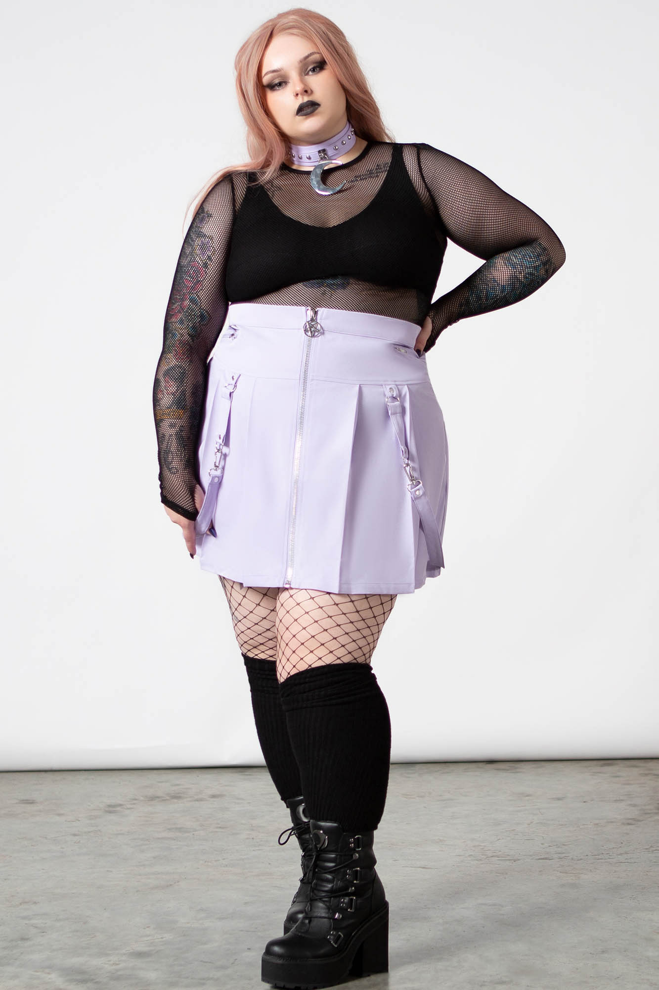 Blaire B*tch Mini Skirt [PASTEL LILAC] - Image 6