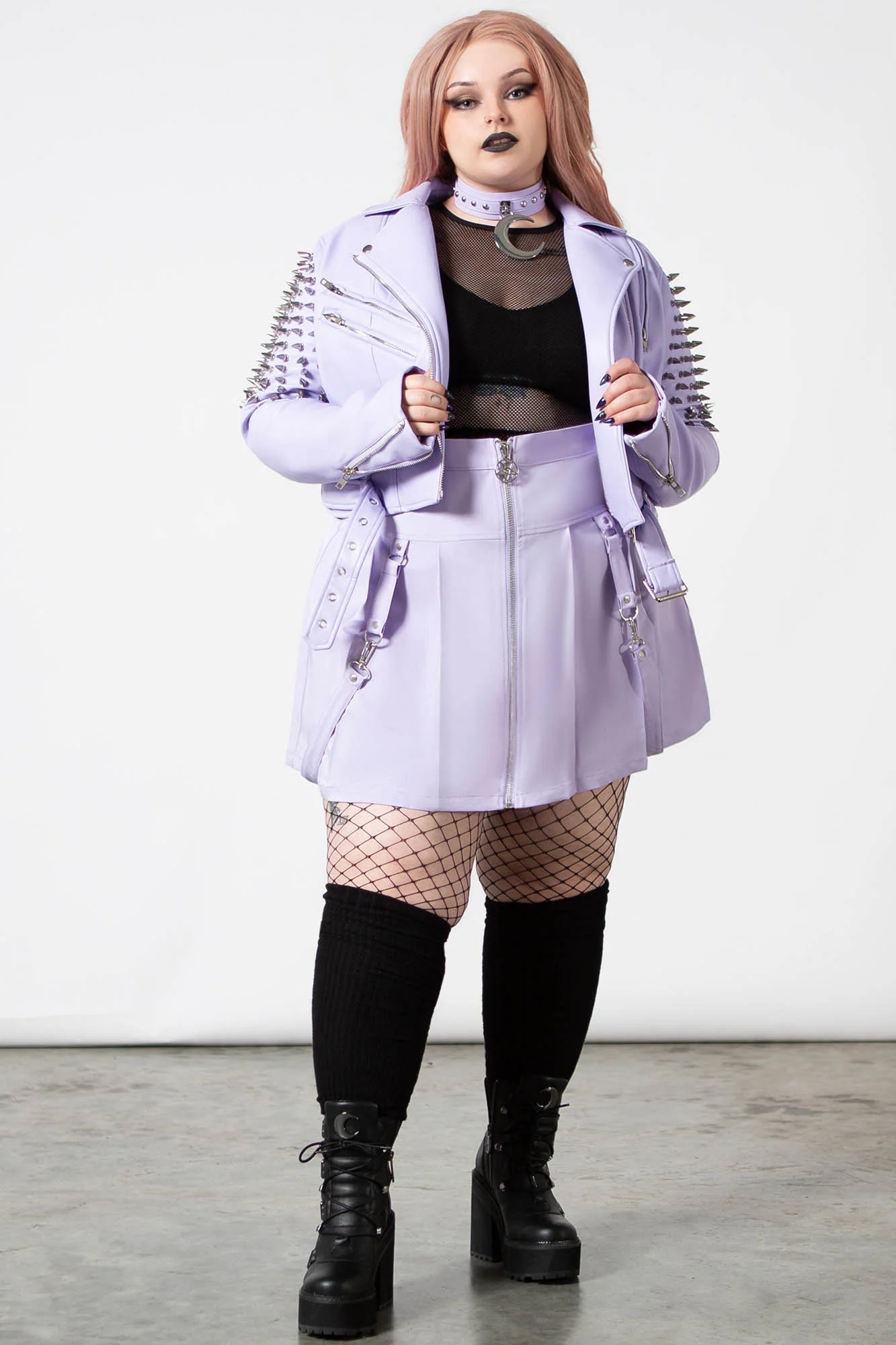 Blaire B*tch Mini Skirt [PASTEL LILAC] - Image 9