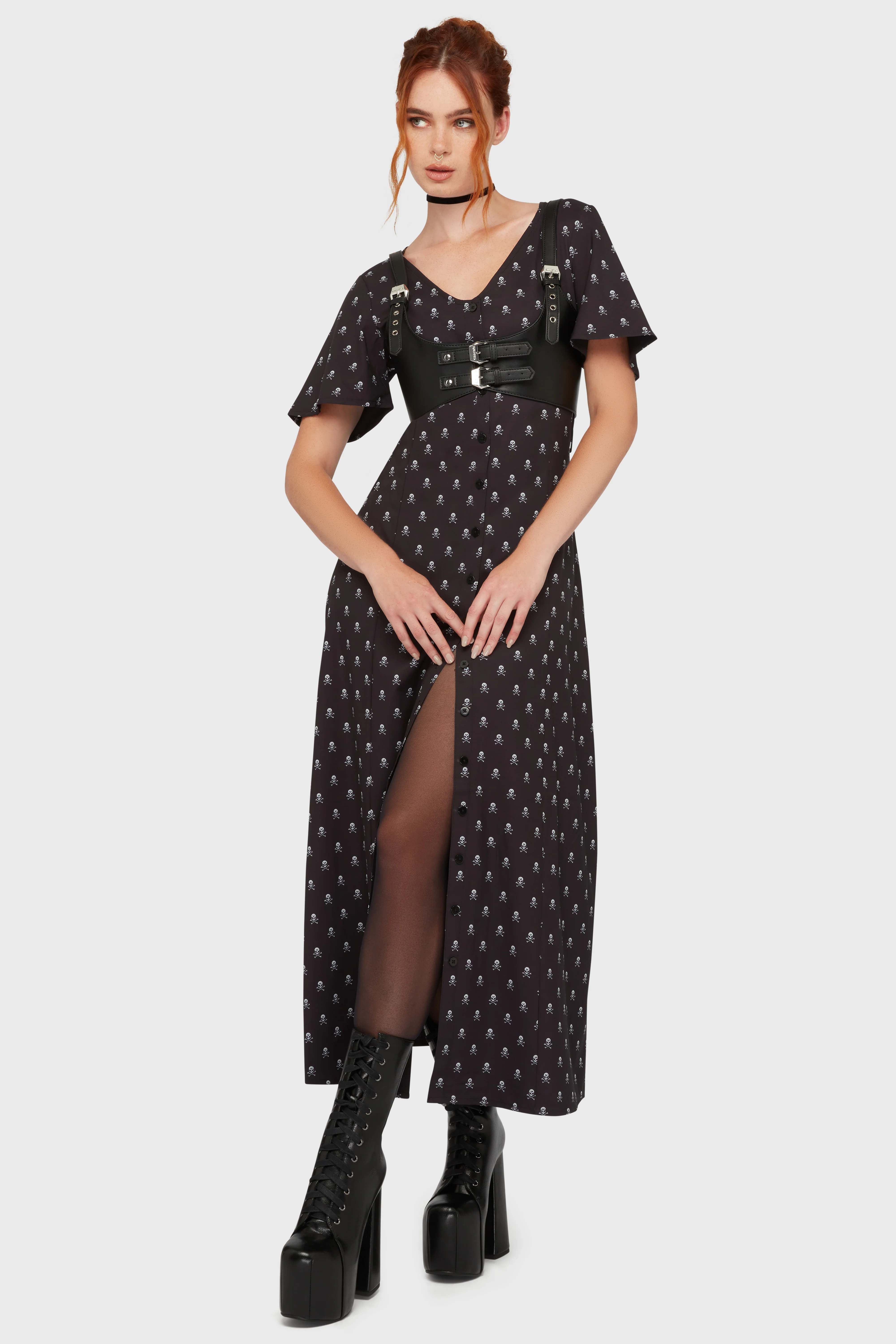 Boneyard Club Short Sleeve Maxi Dress - Image 3