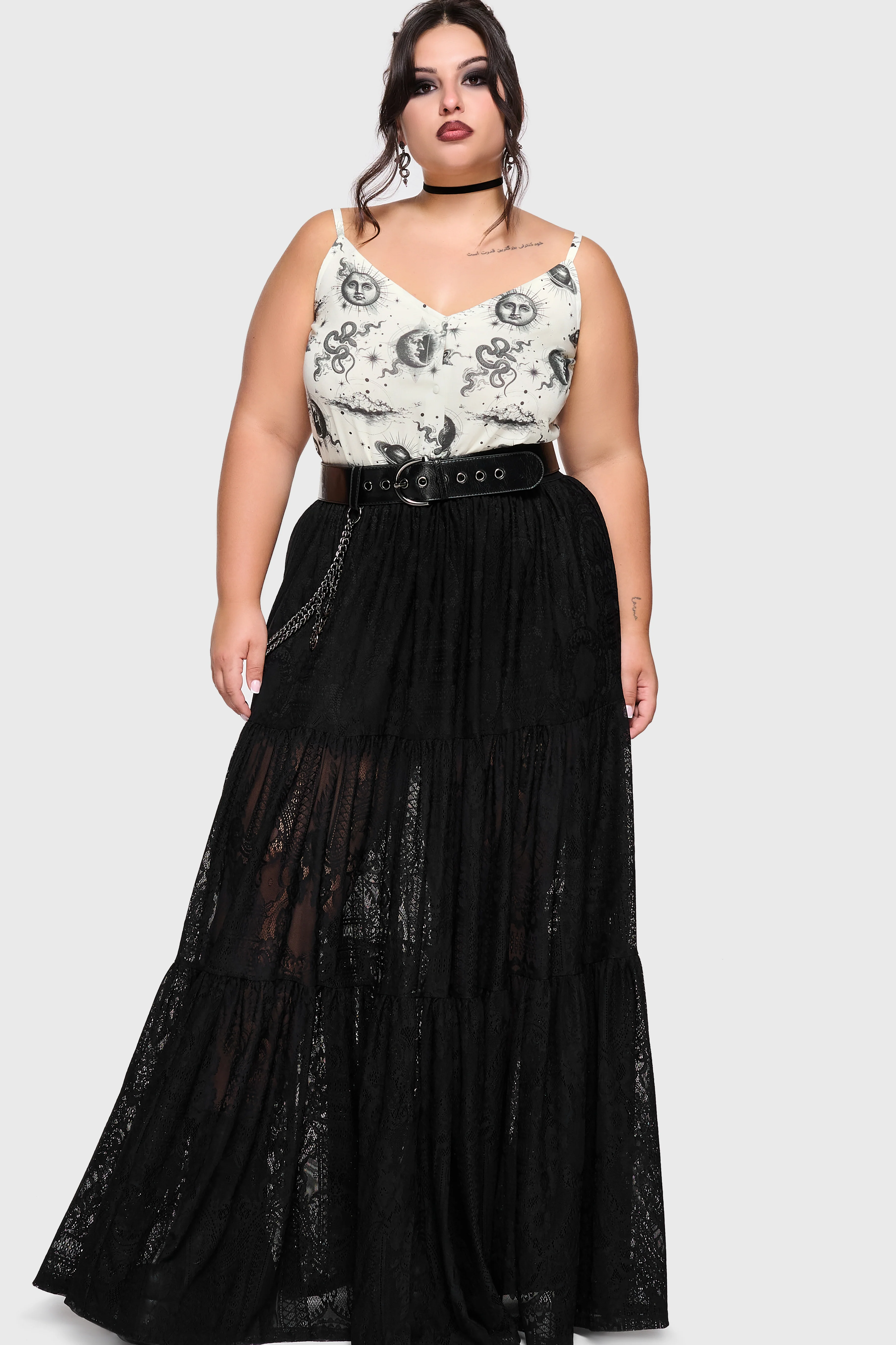 Celestial Night Button Up Cami Top - Image 6