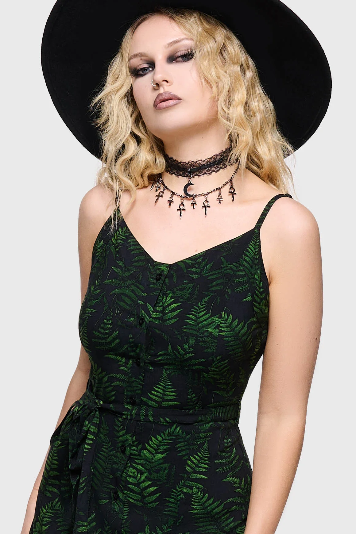 Cottage Chorus Maxi Dress [BLACK/GREEN] - Image 2