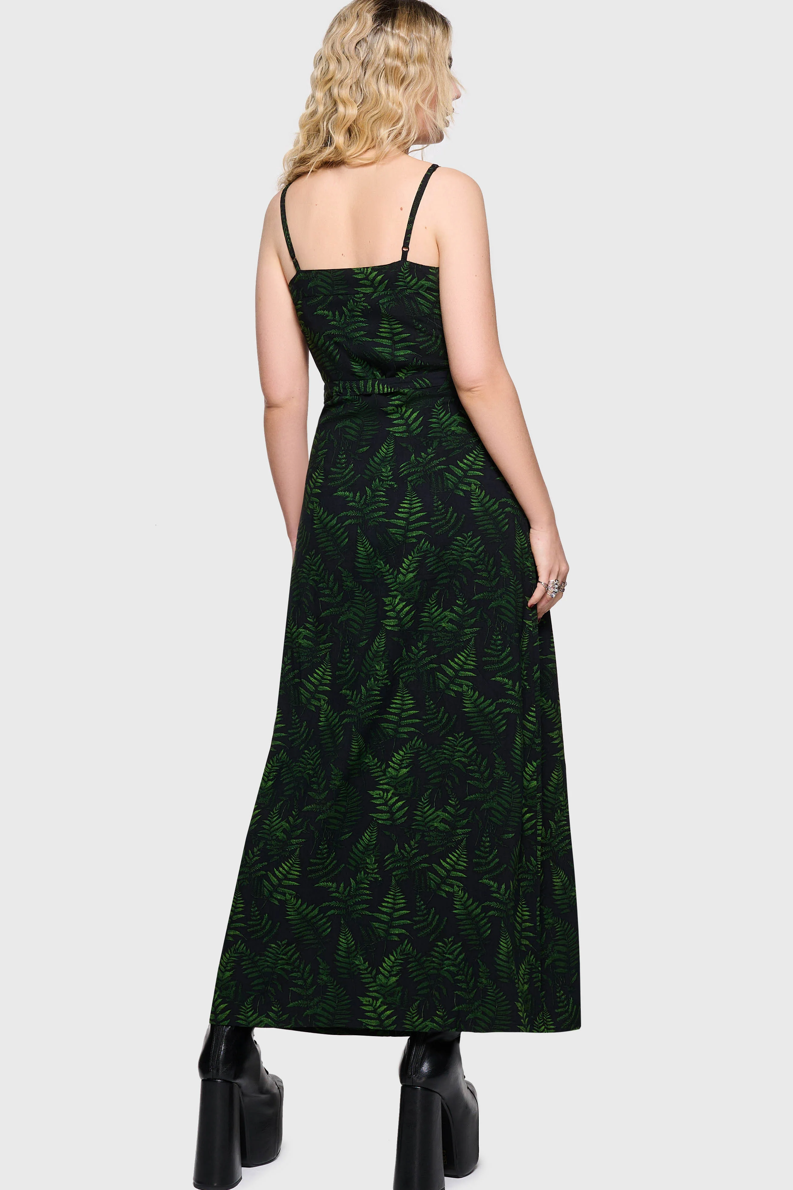 Cottage Chorus Maxi Dress [BLACK/GREEN] - Image 5