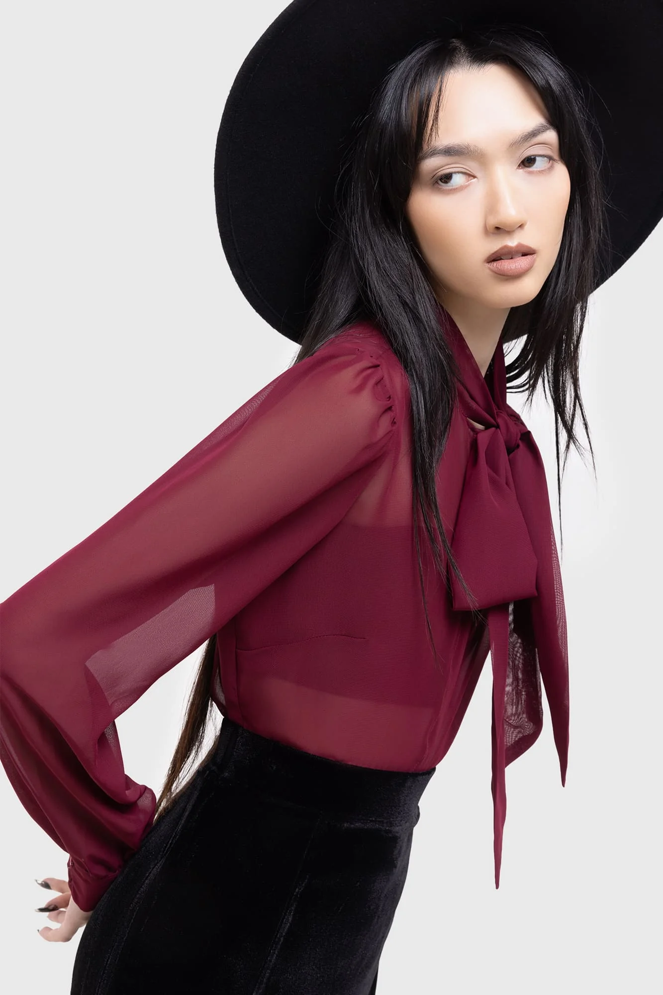 Crimson Oracle Blouse - Image 6