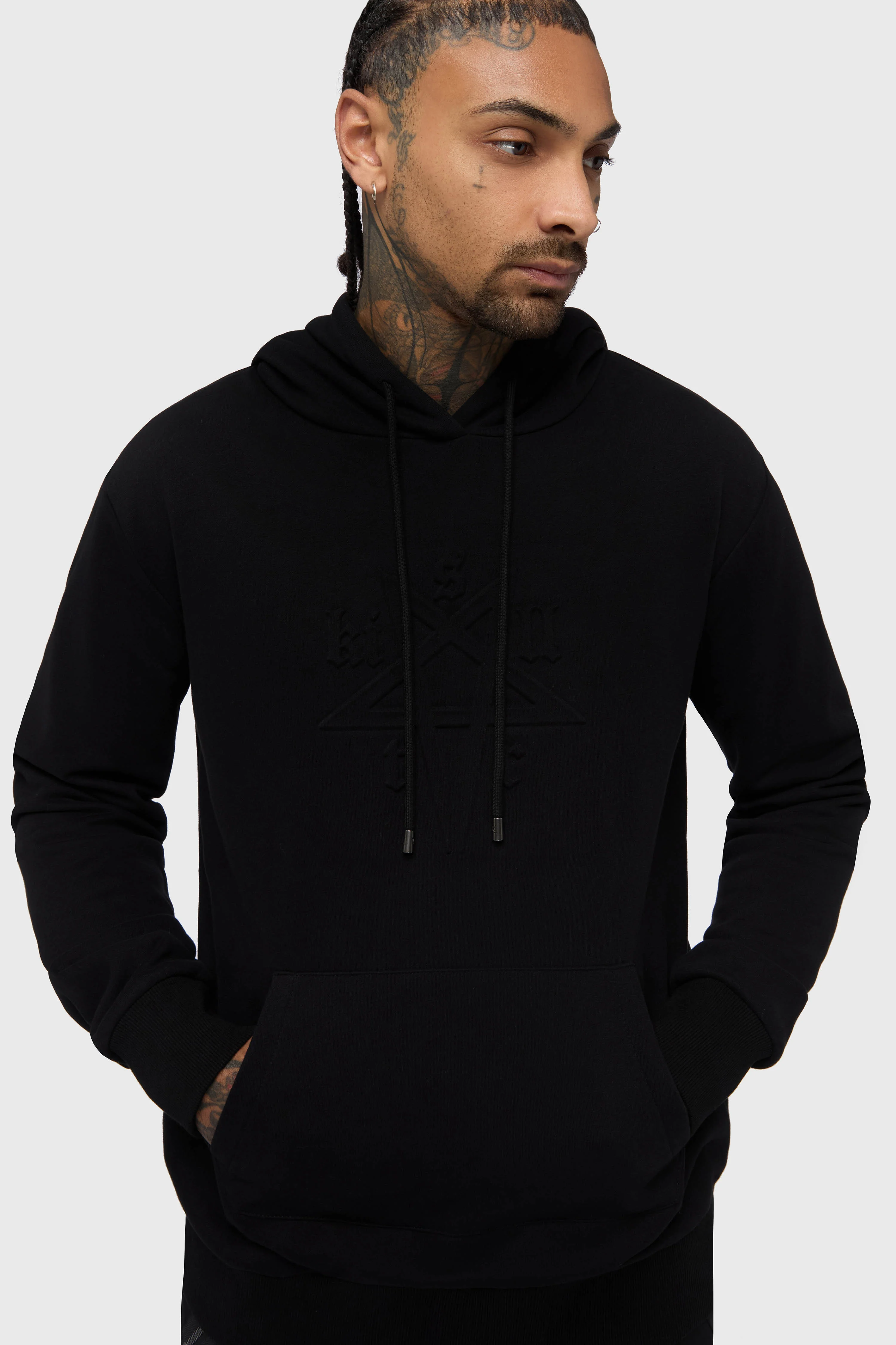 Crypt Threads Embossed Hoodie - Image 2