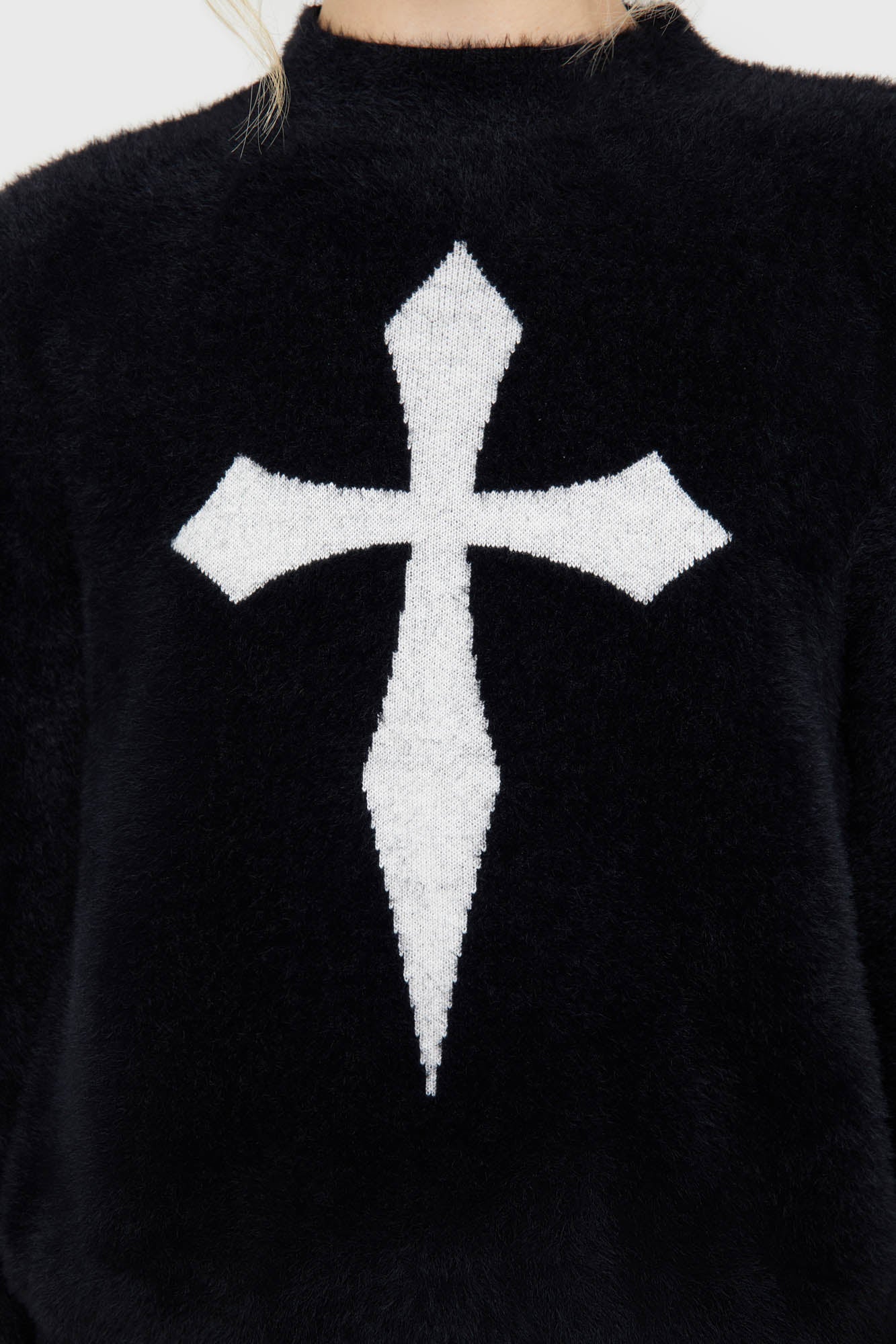 Dead Romantic Sweater [BLACK/WHITE] - Image 2