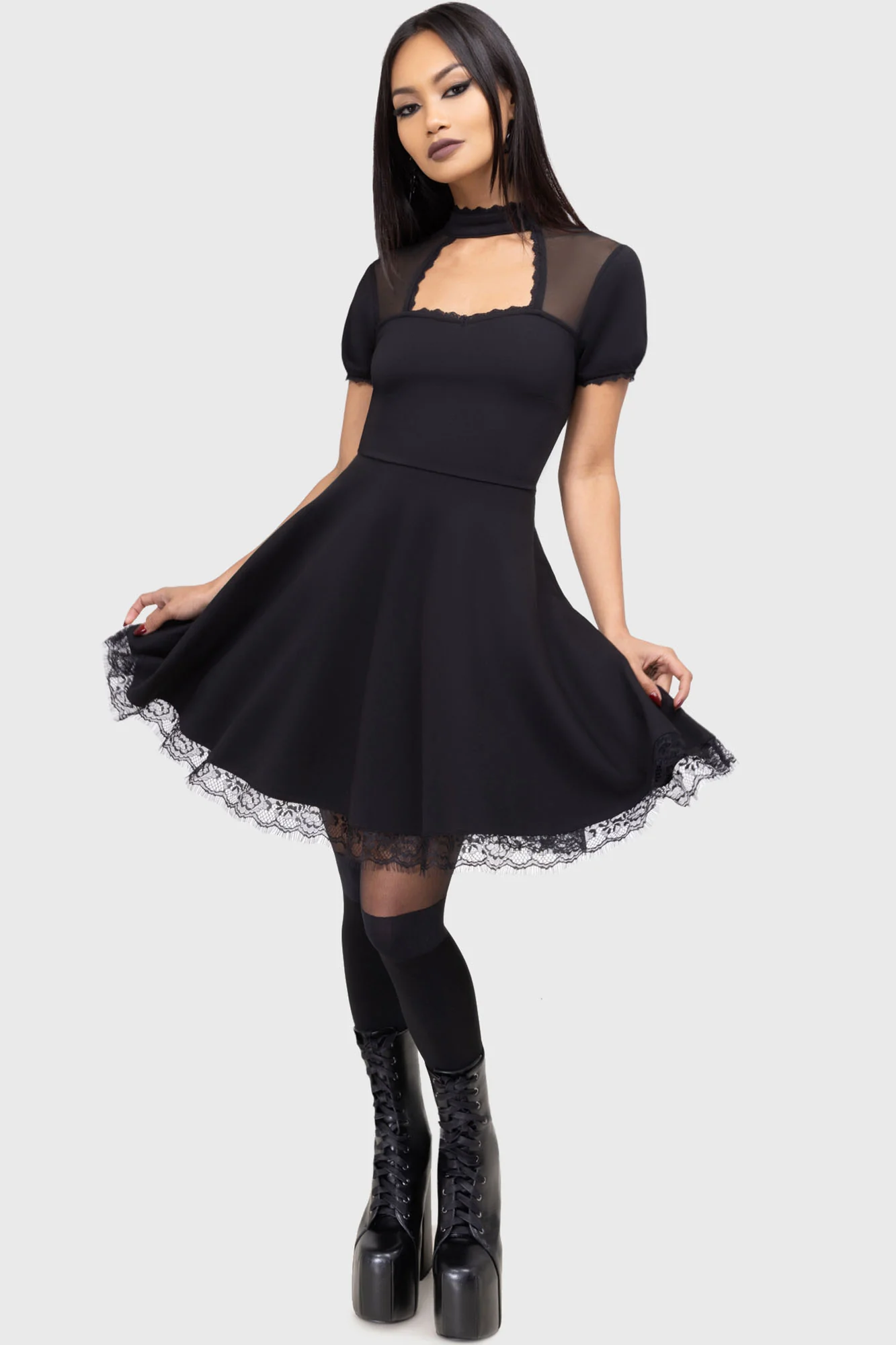 Draculana Skater Dress [B] - Image 3