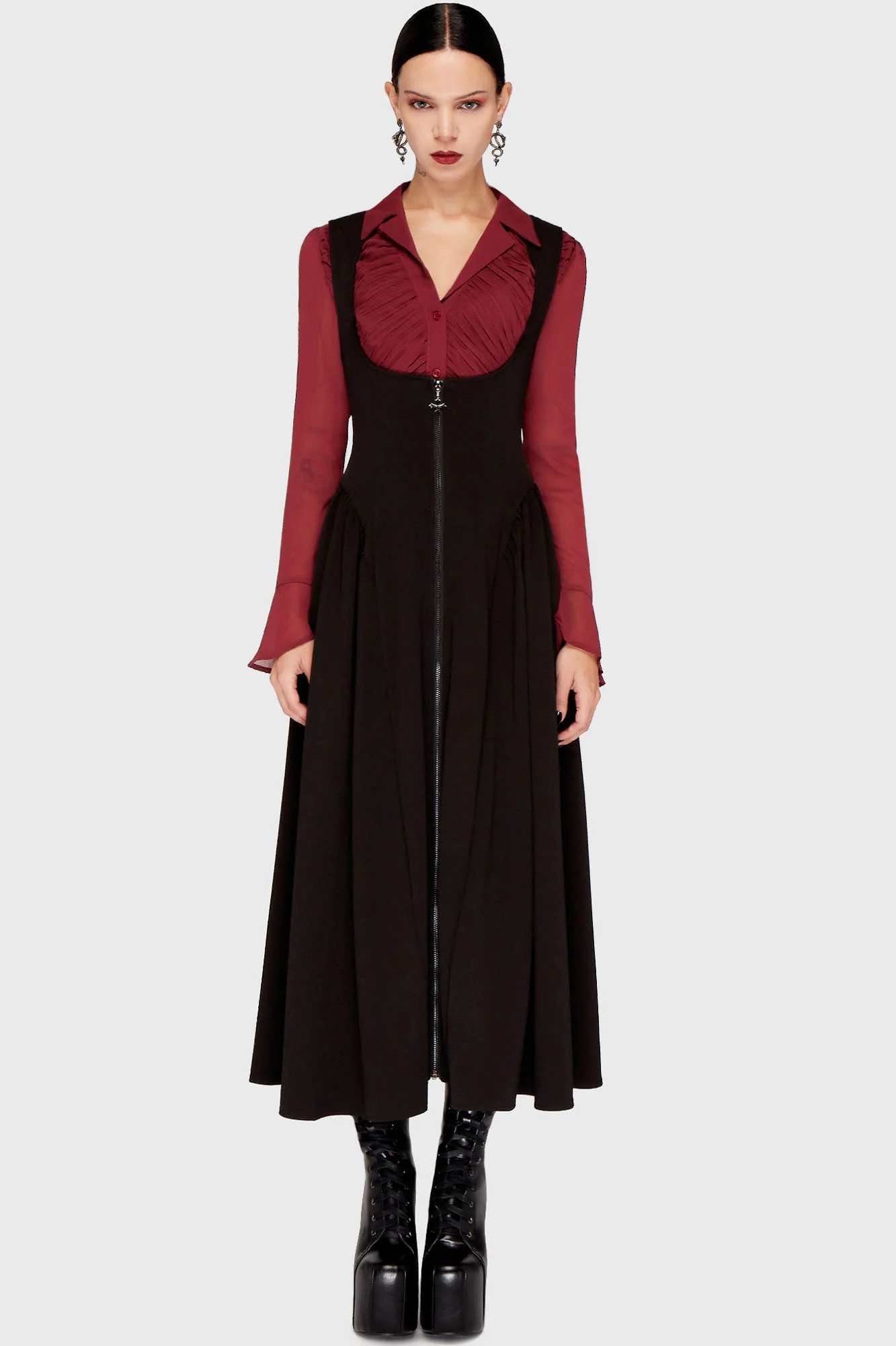 Dusk And Darkness Underbust Maxi Dress - Image 3