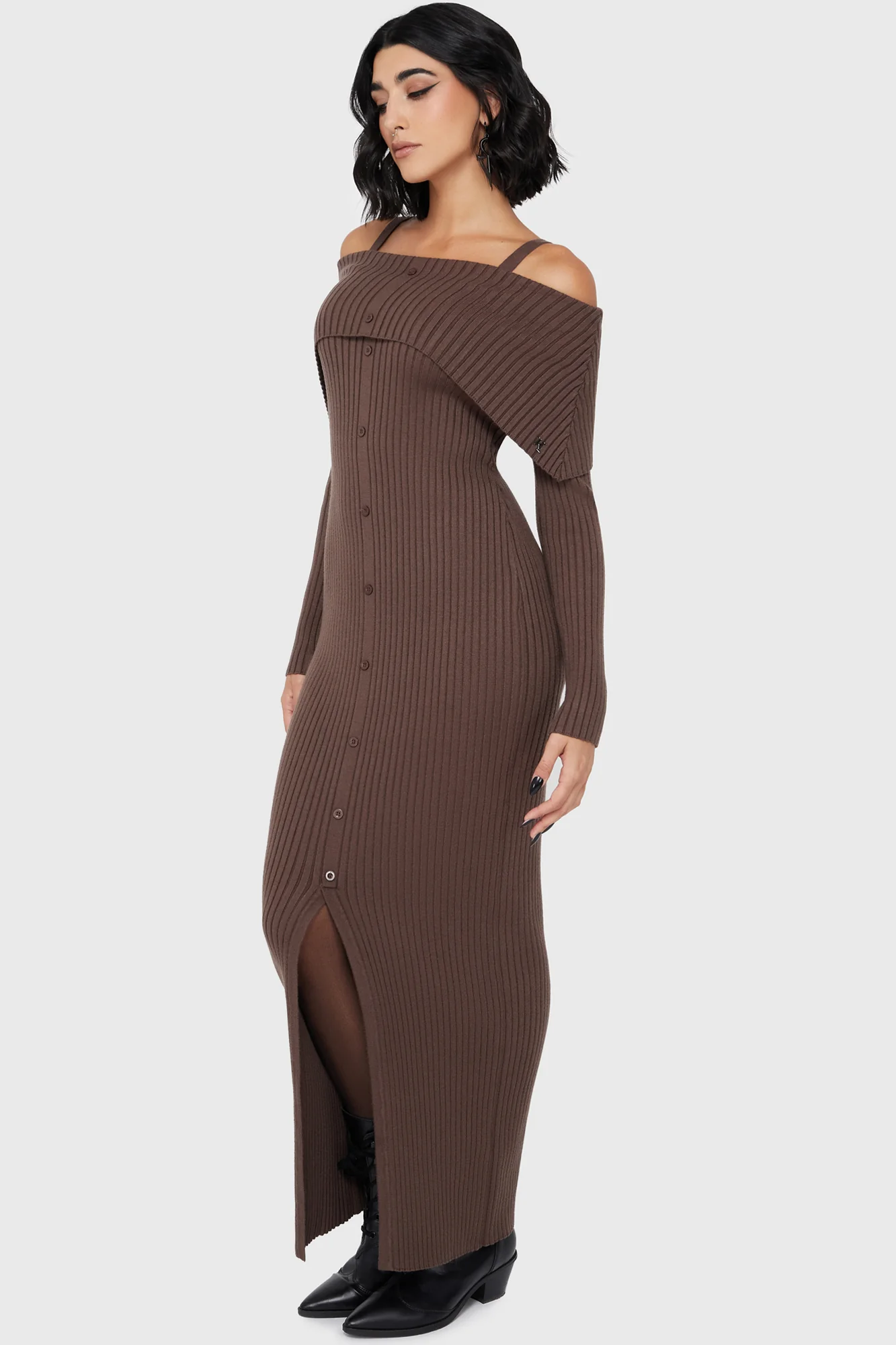 Dusk Empress Dress [Brown] - Image 4