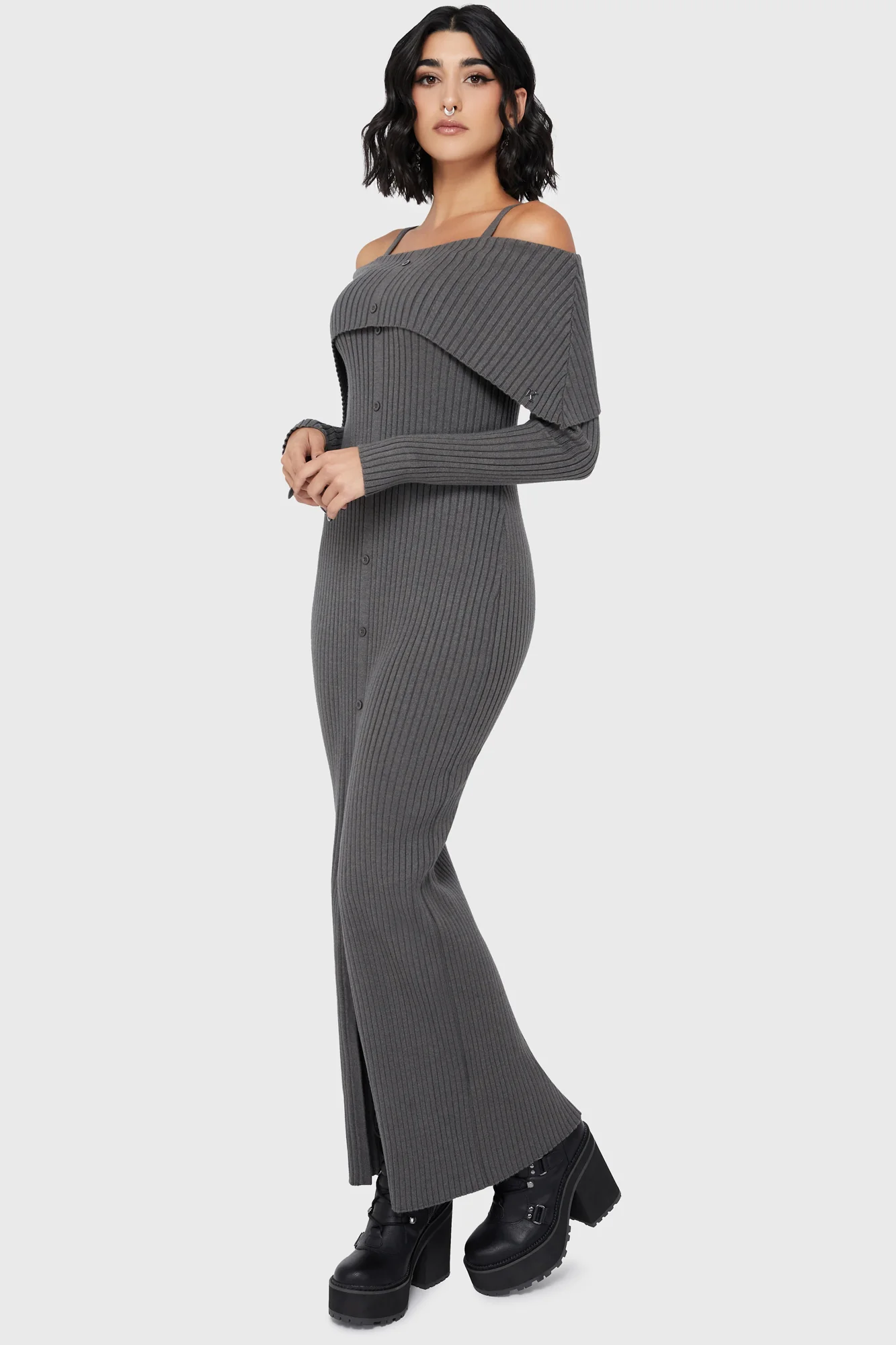 Dusk Empress Dress [Grey] - Image 2