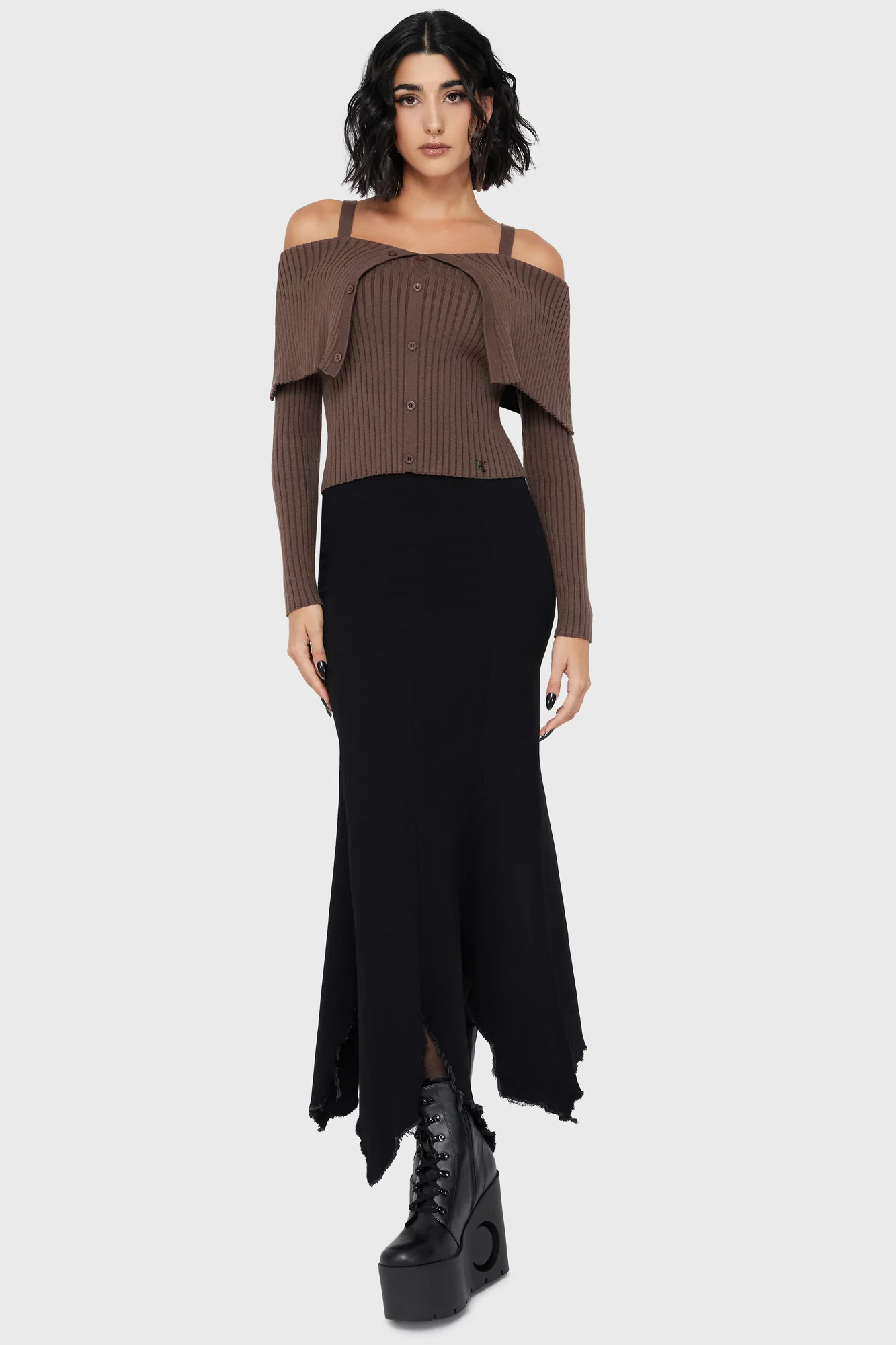 Dusk Empress Knit Top [Brown] - Image 2