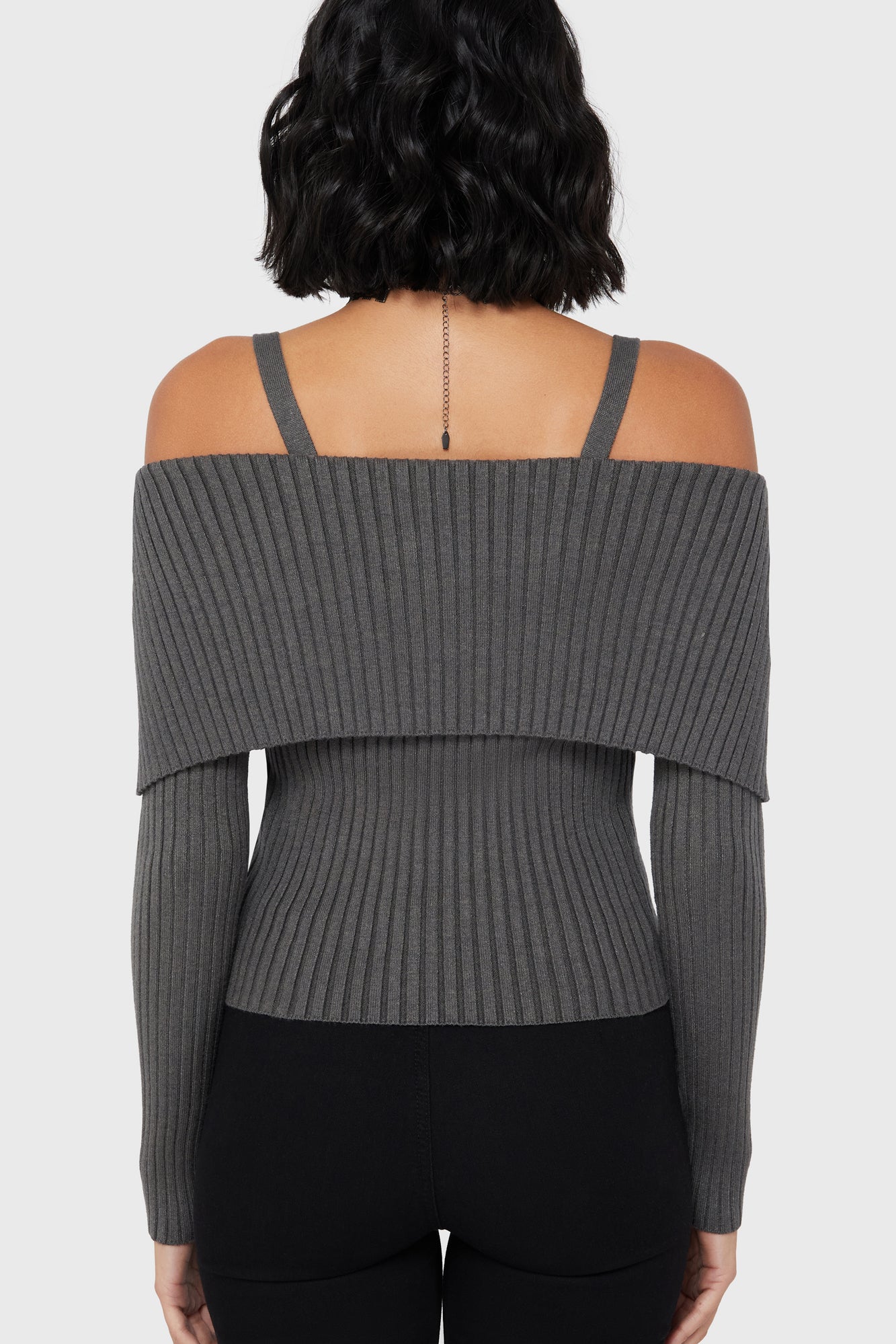 Dusk Empress Knit Top [Grey] - Image 4