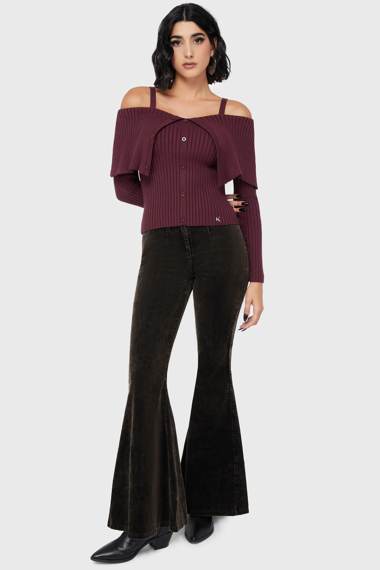 Dusk Empress Knit Top [Purple] - Image 2