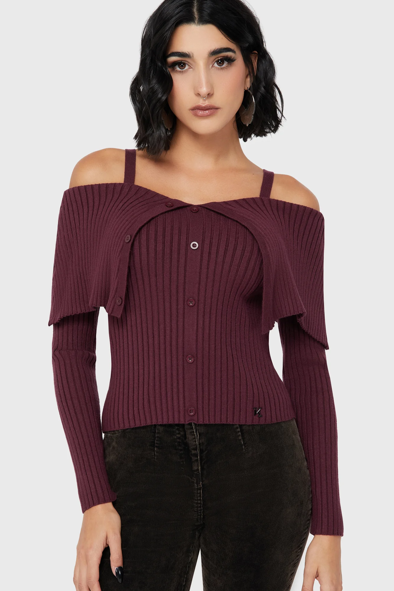 Dusk Empress Knit Top [Purple] - Image 3