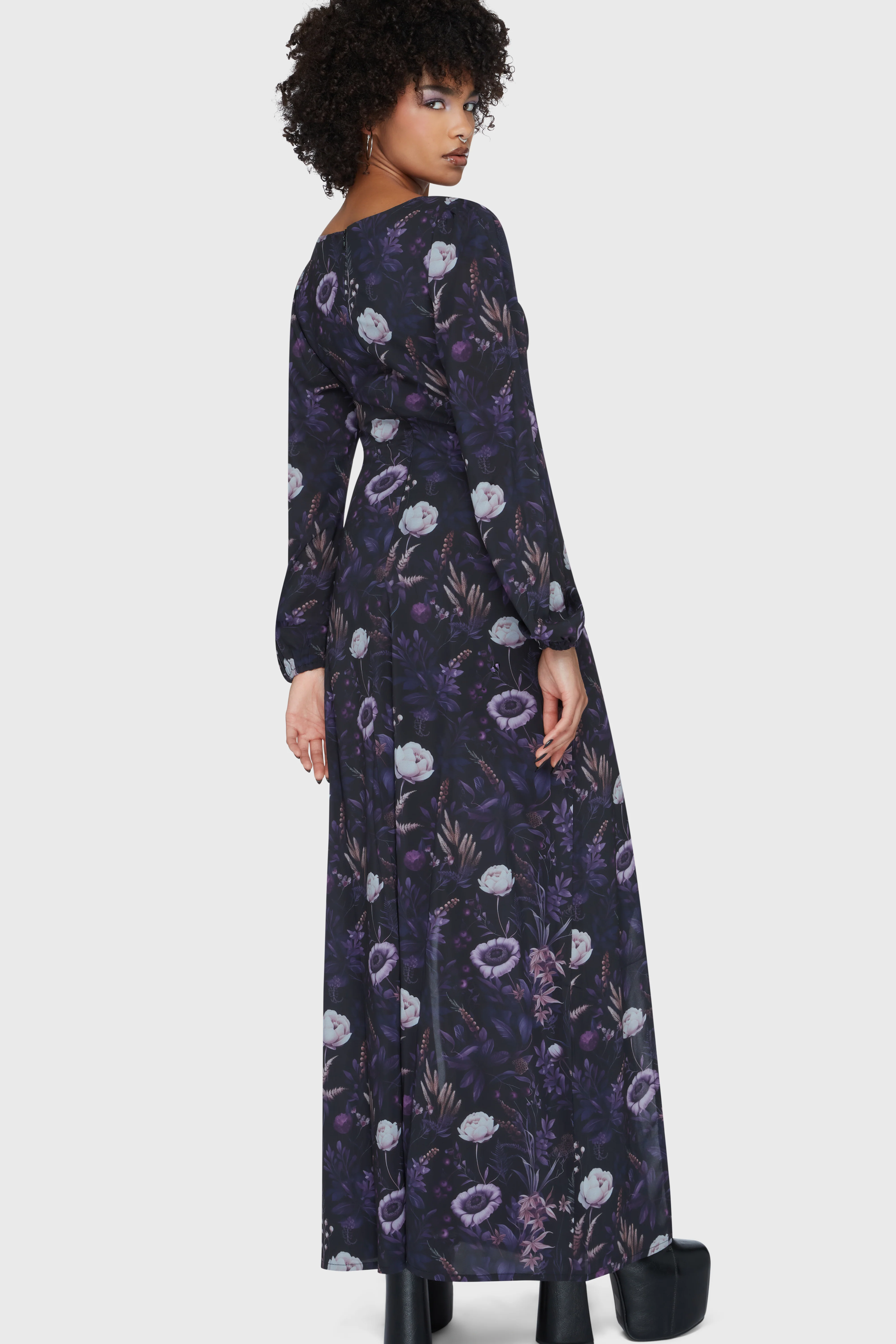 Dusk's Garden Maxi Dress - Image 3