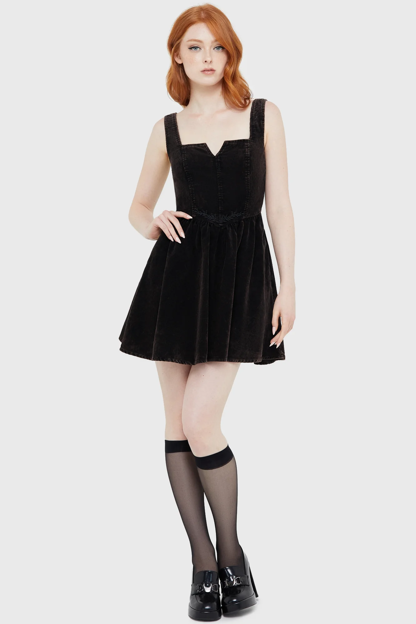 Elderroot Mini Dress [BROWN] - Image 5