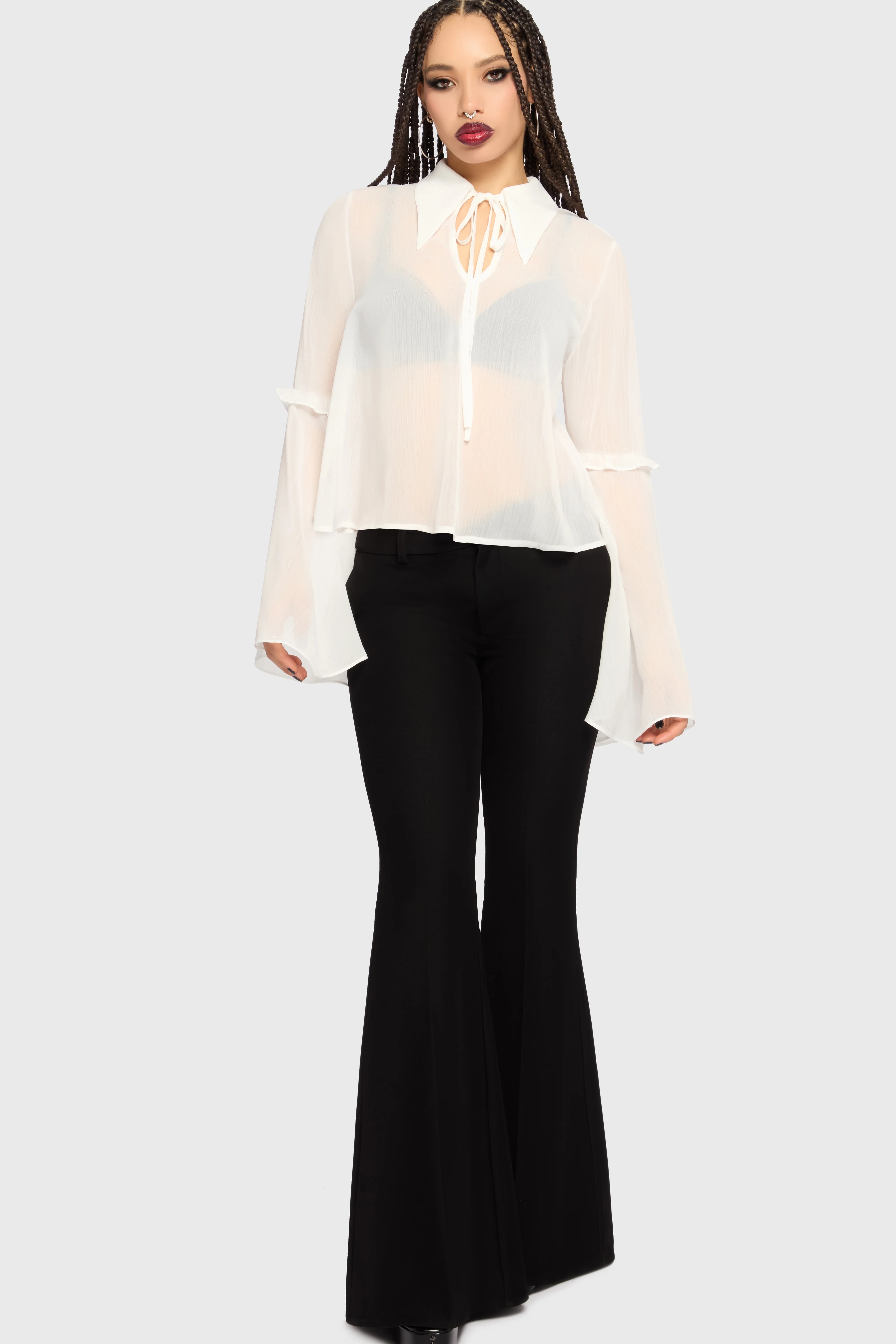 Fawnelle Flared Sleeve Shirt - Image 3