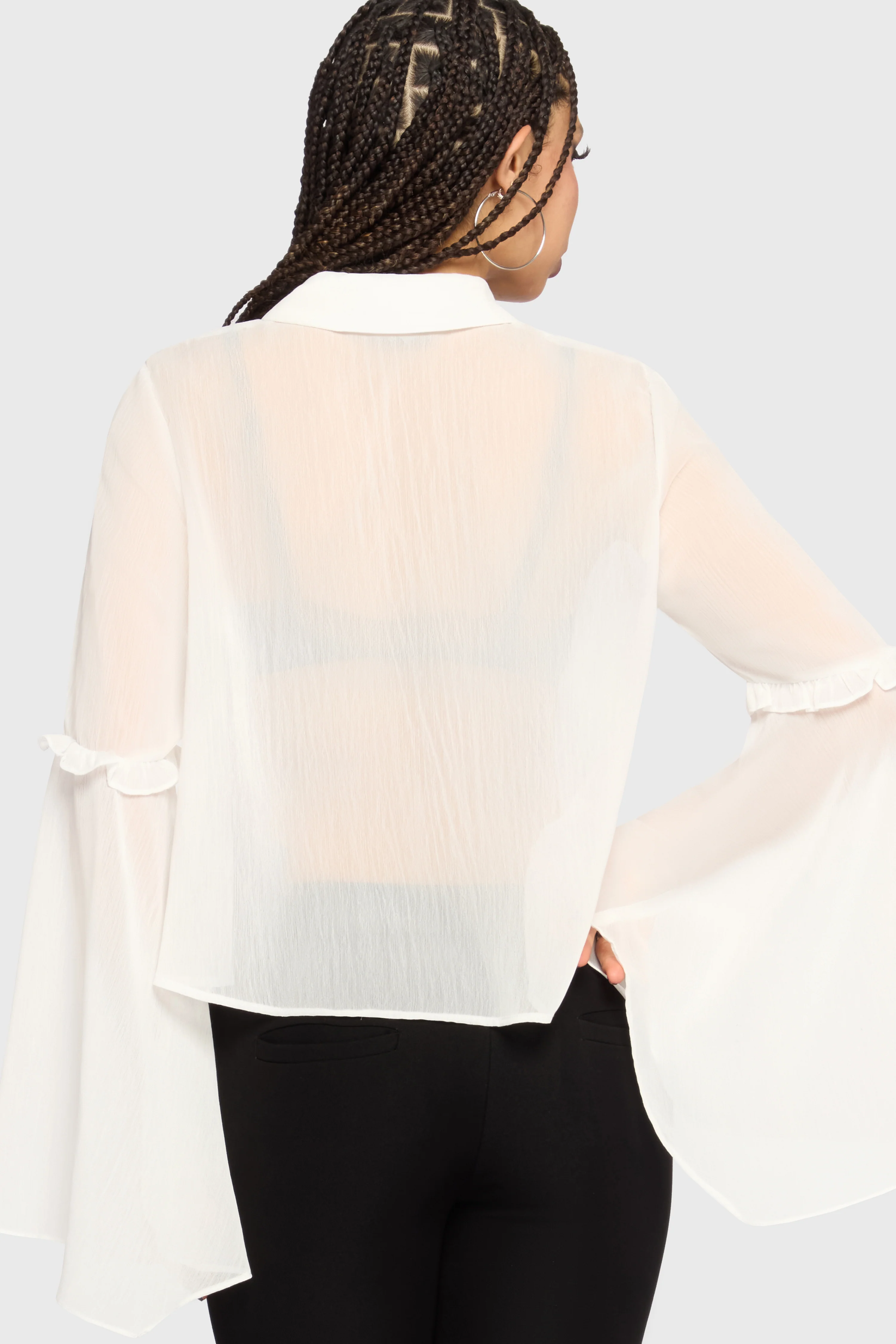 Fawnelle Flared Sleeve Shirt - Image 4