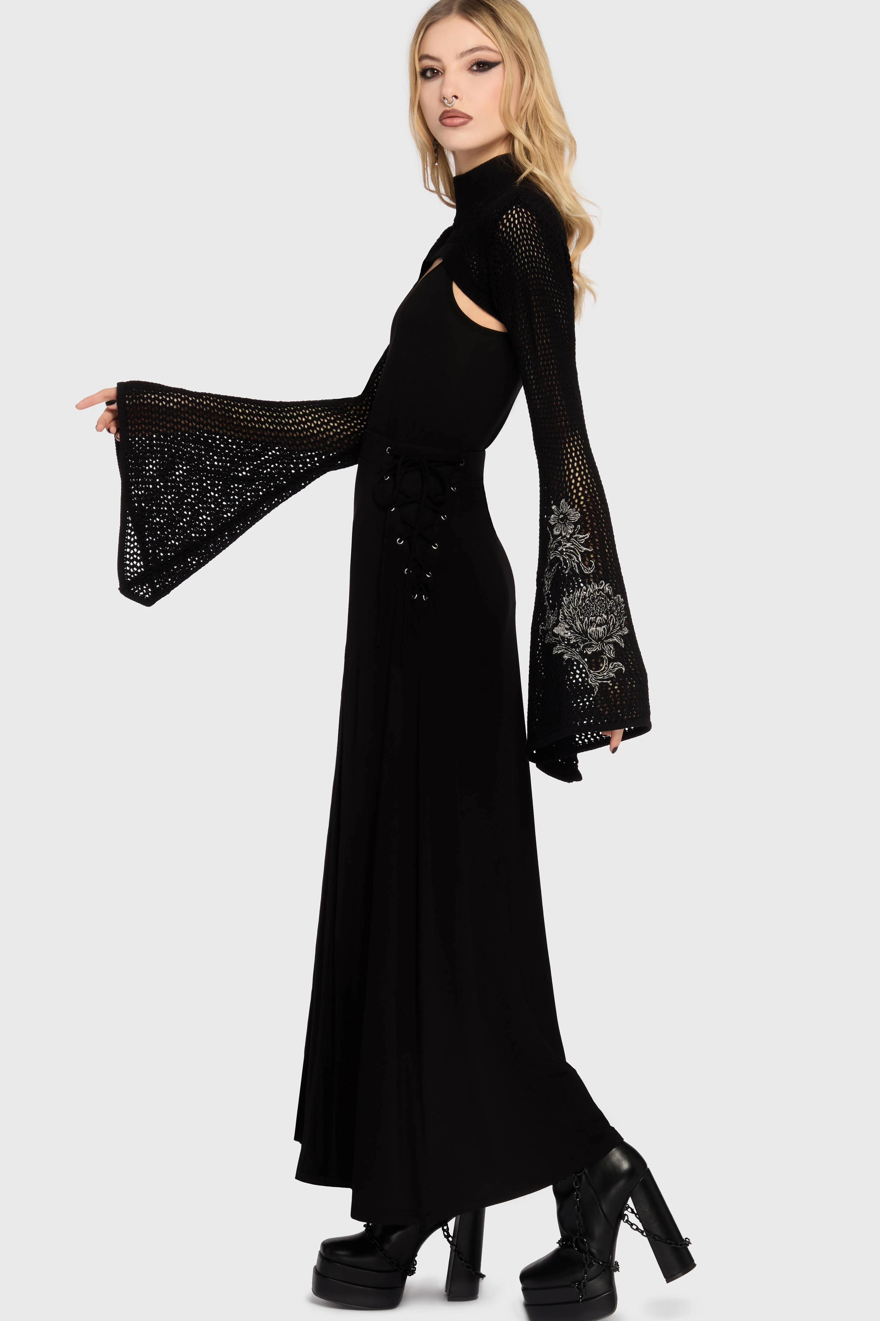 Gaia Adorned Knit Bolero - Image 4