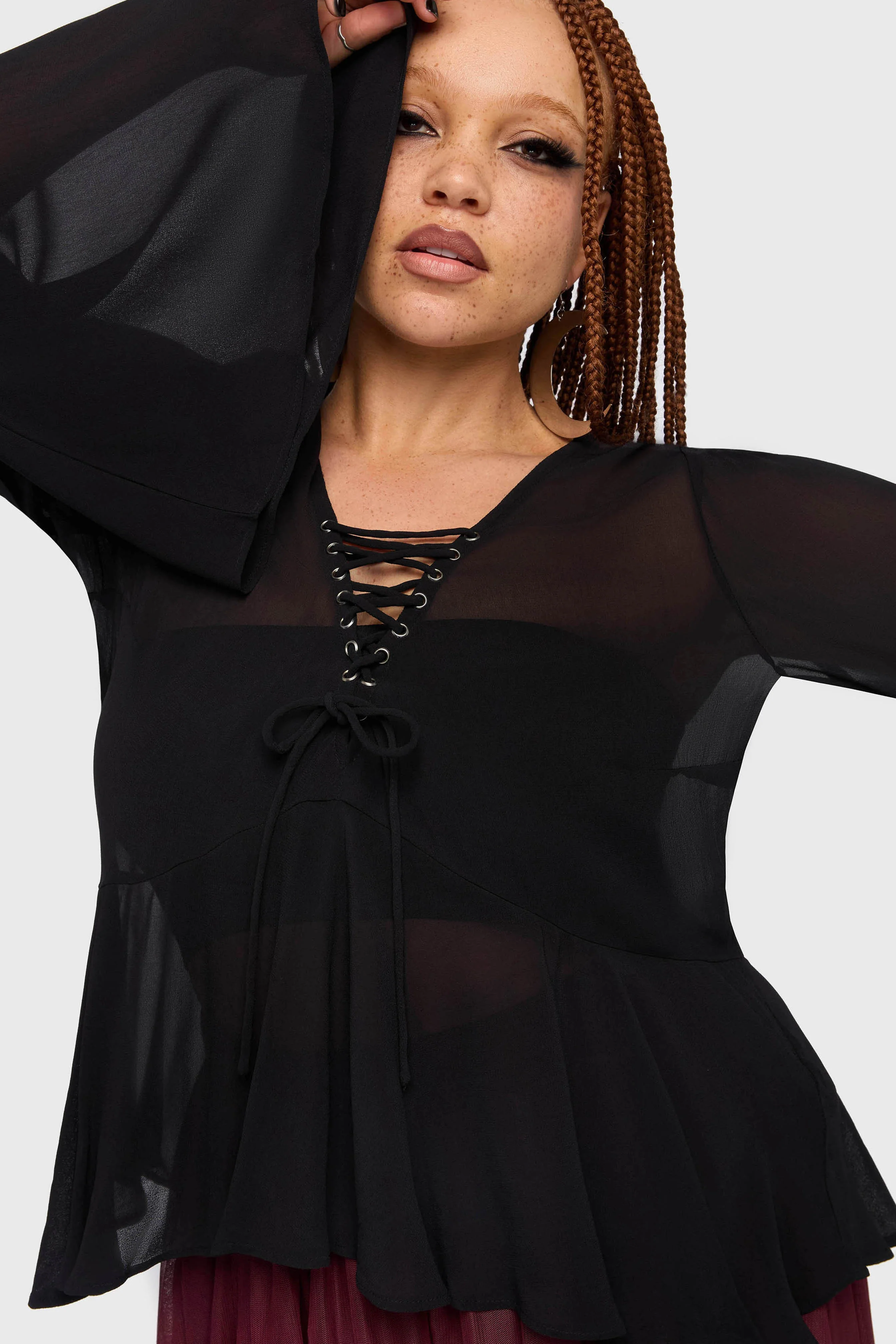 Gaia Adorned Long Sleeve Top - Image 10