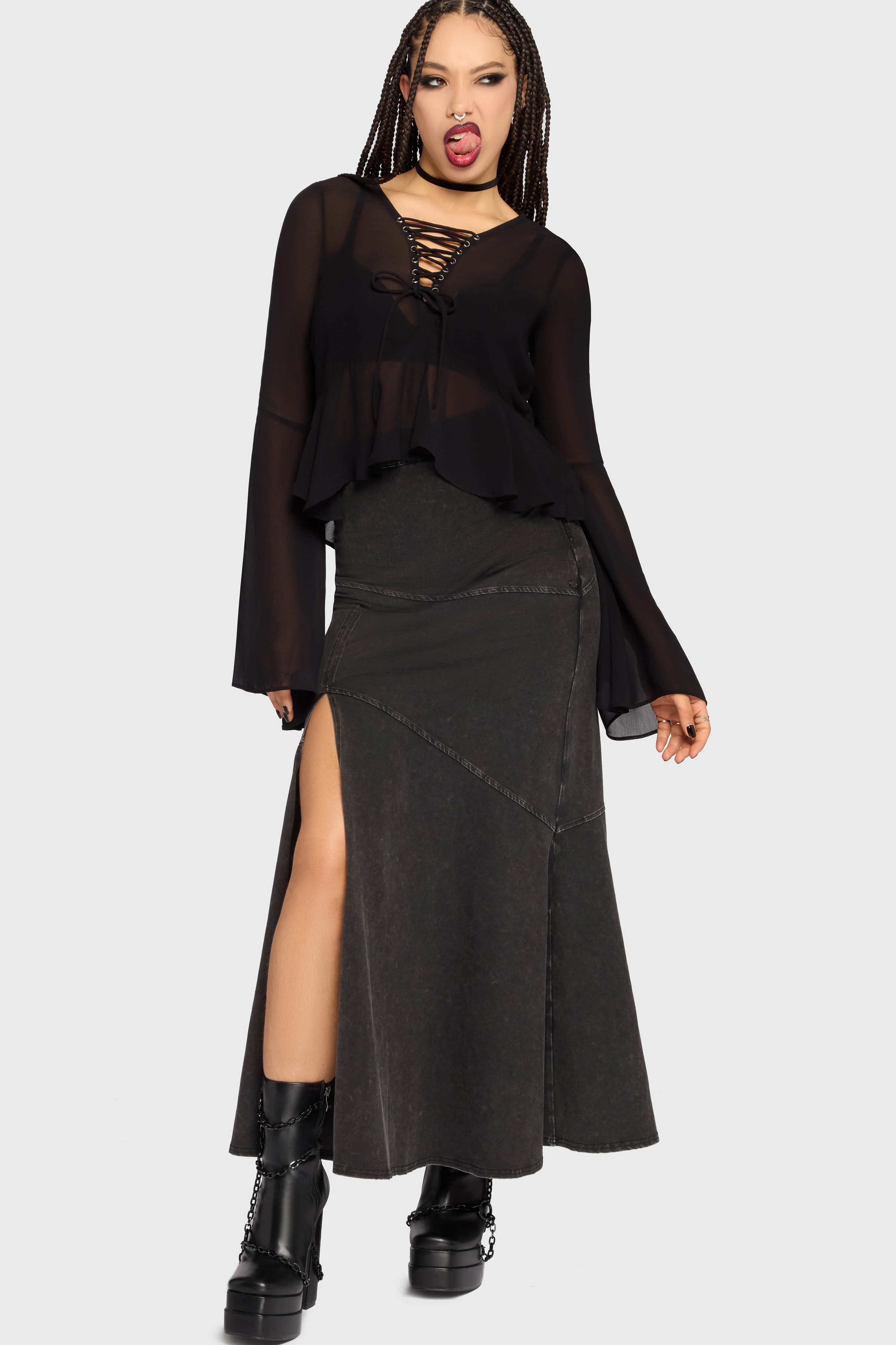 Gaia Adorned Long Sleeve Top - Image 3