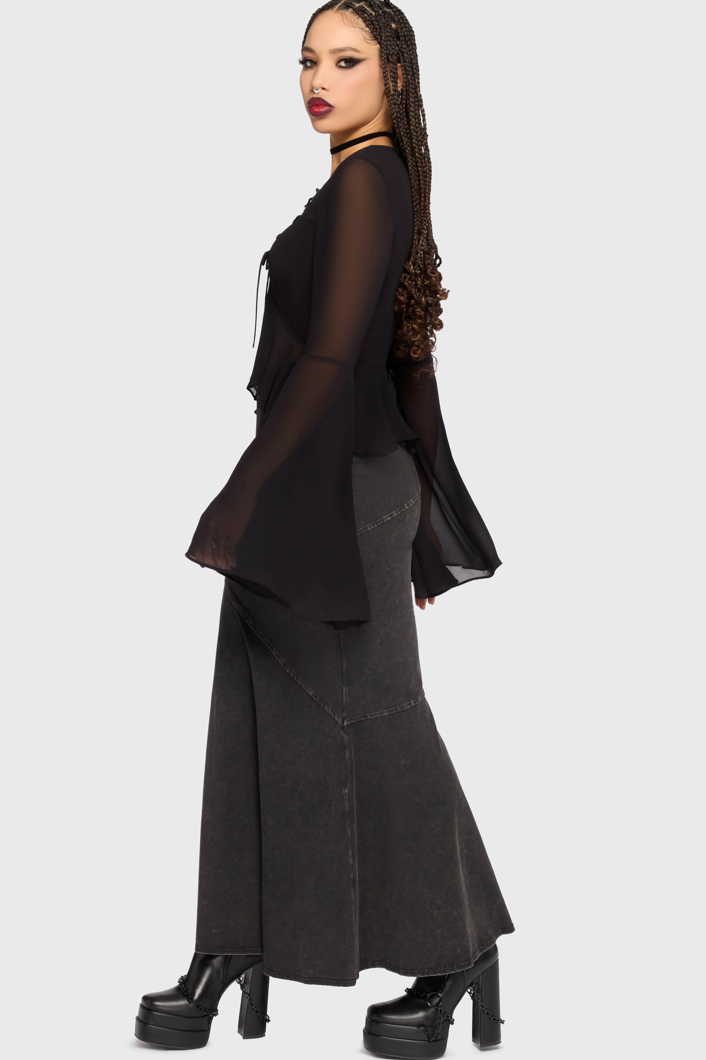Gaia Adorned Long Sleeve Top - Image 4