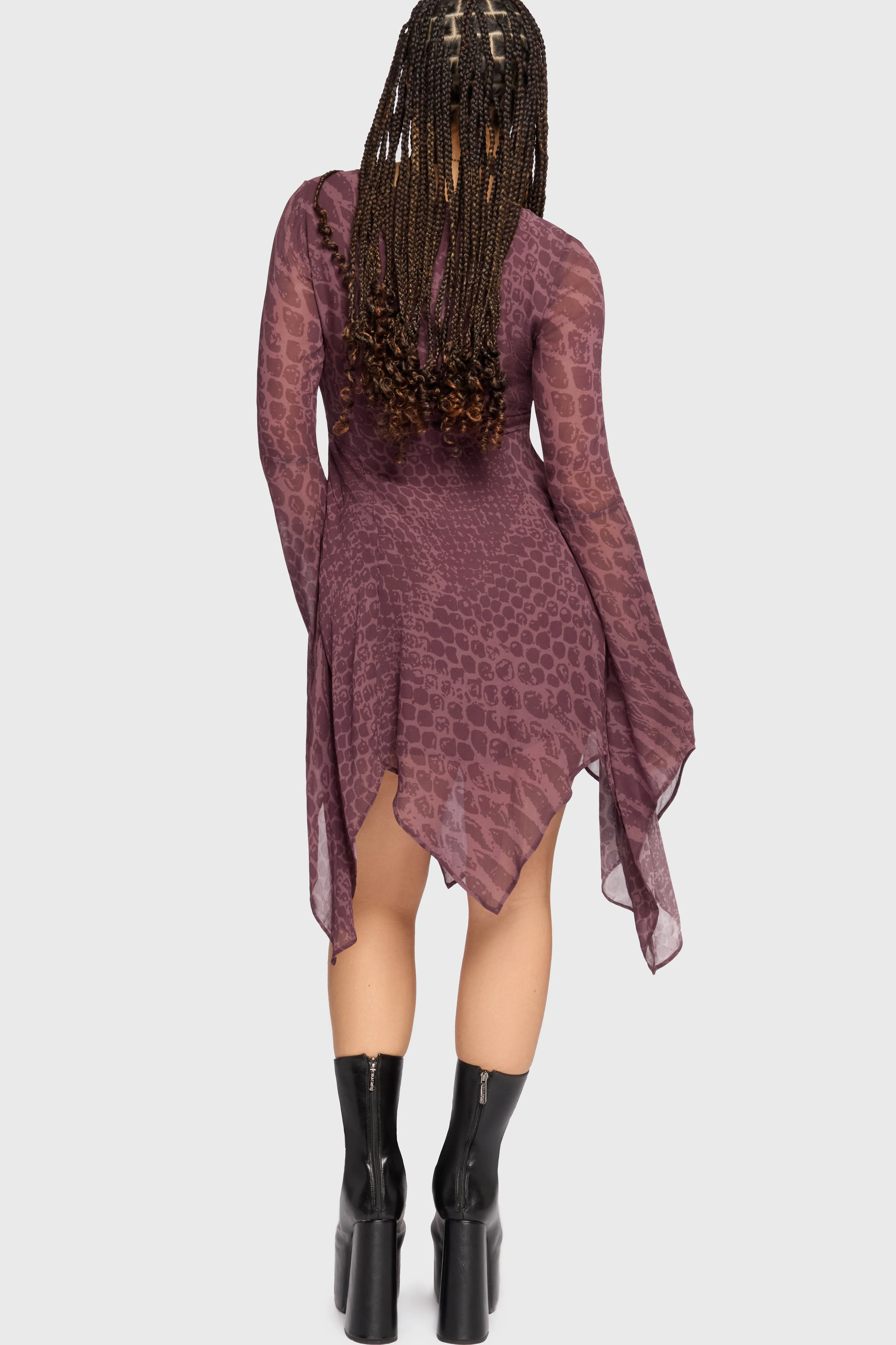 Gaia Adorned Mini Dress - Image 4