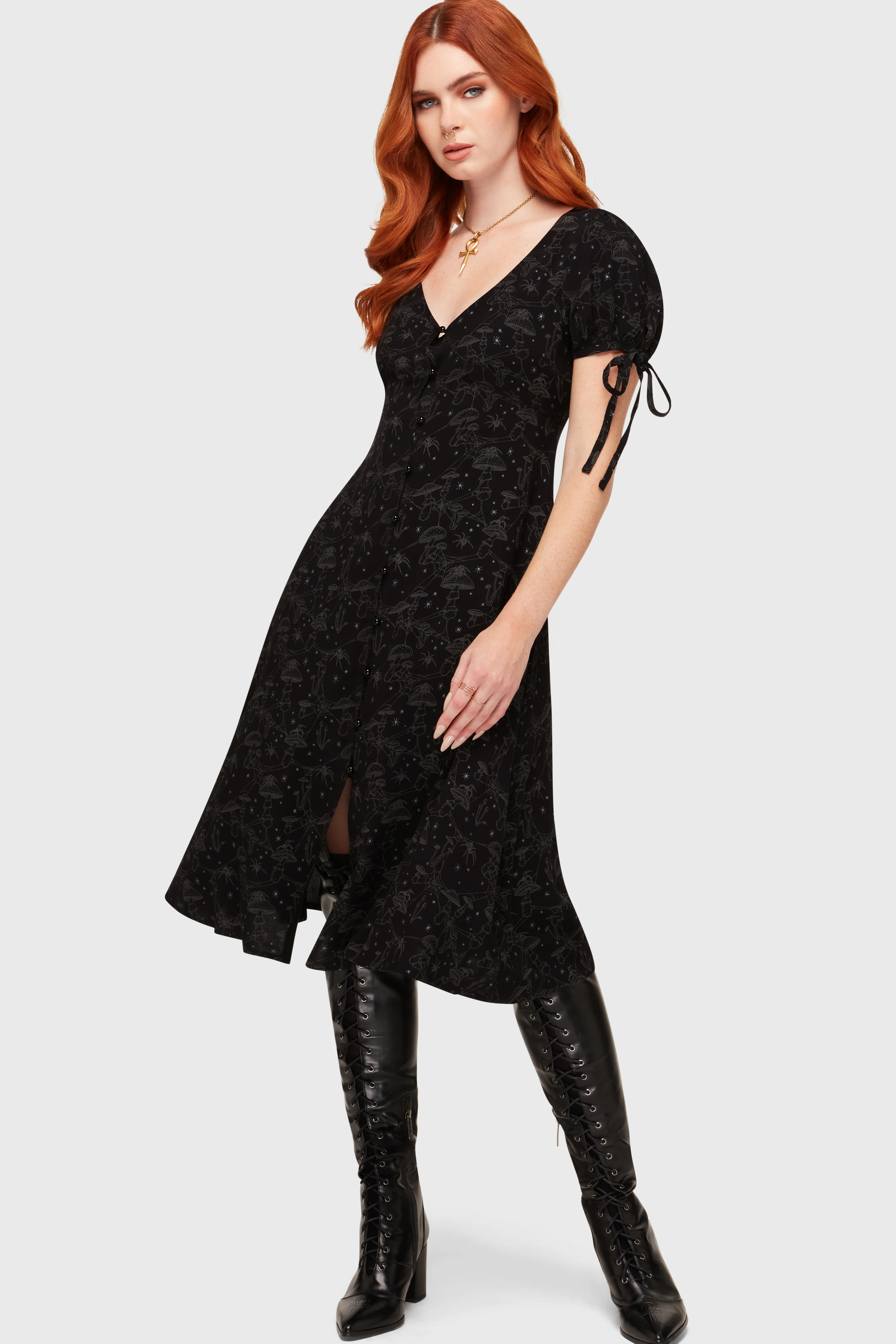Garden Of Venom Midi Dress - Image 3