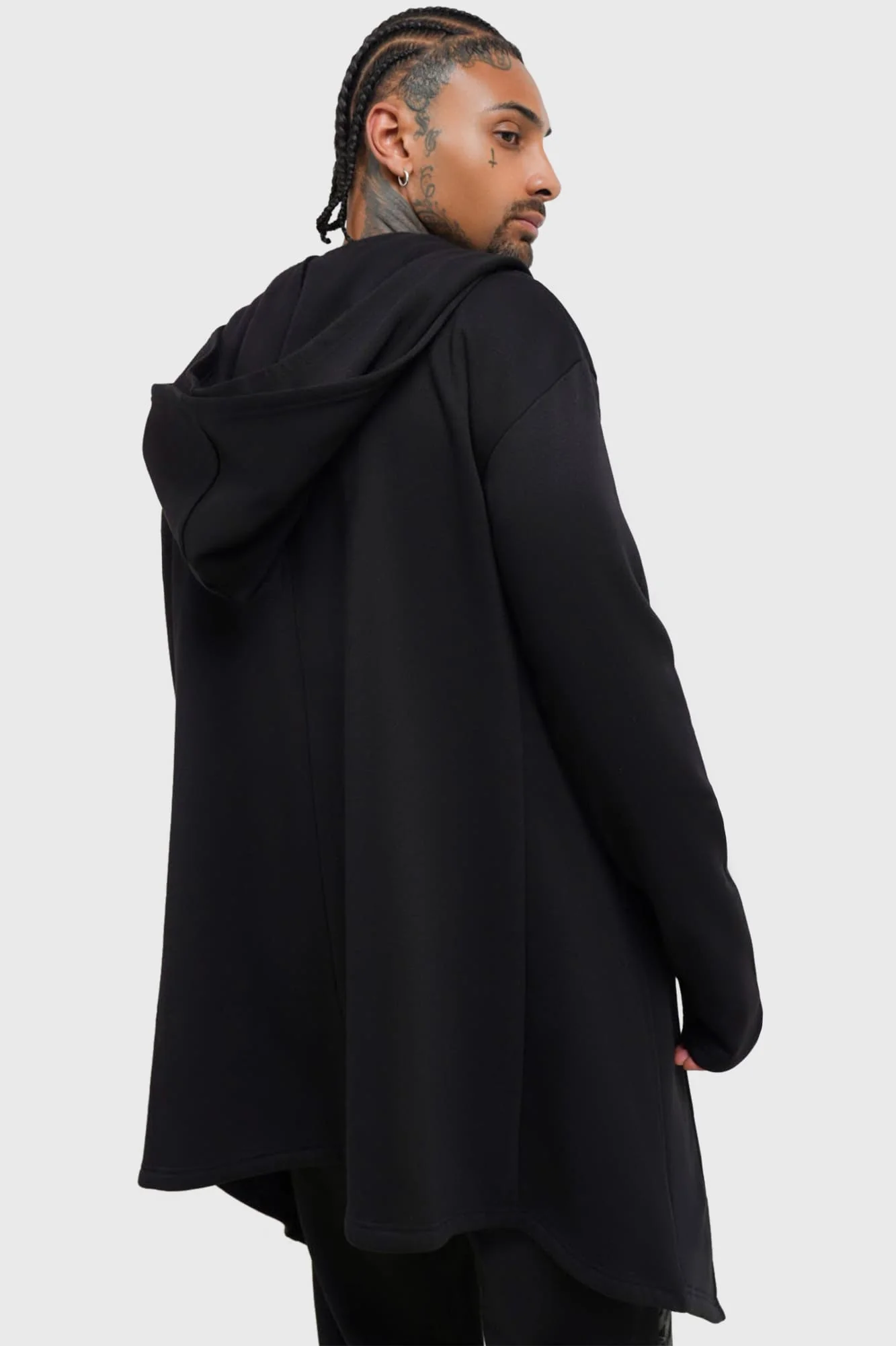 Hardcoded Poetry Longline Hoodie - Image 8