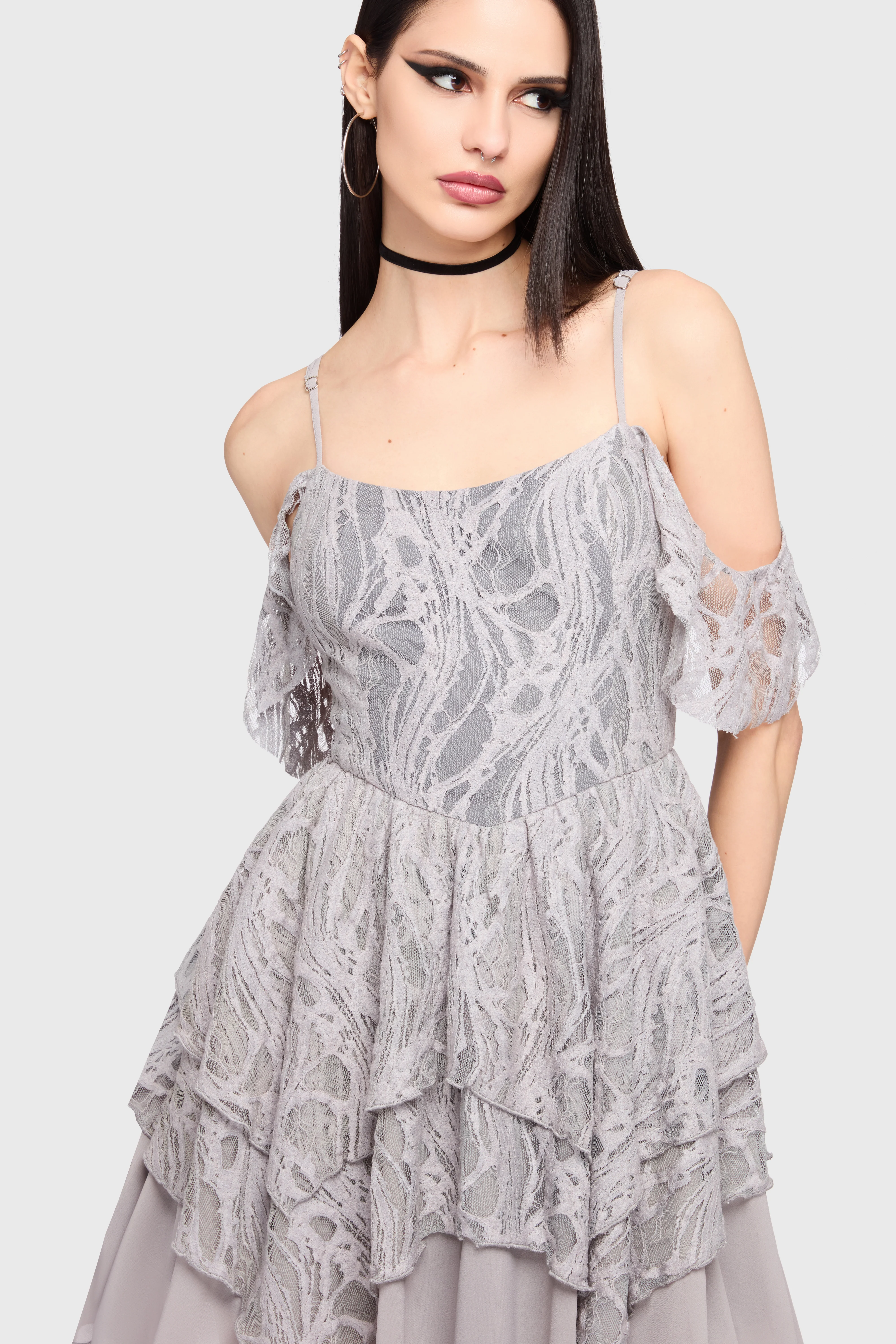 Haunted Union Dress [GREY] - Image 5
