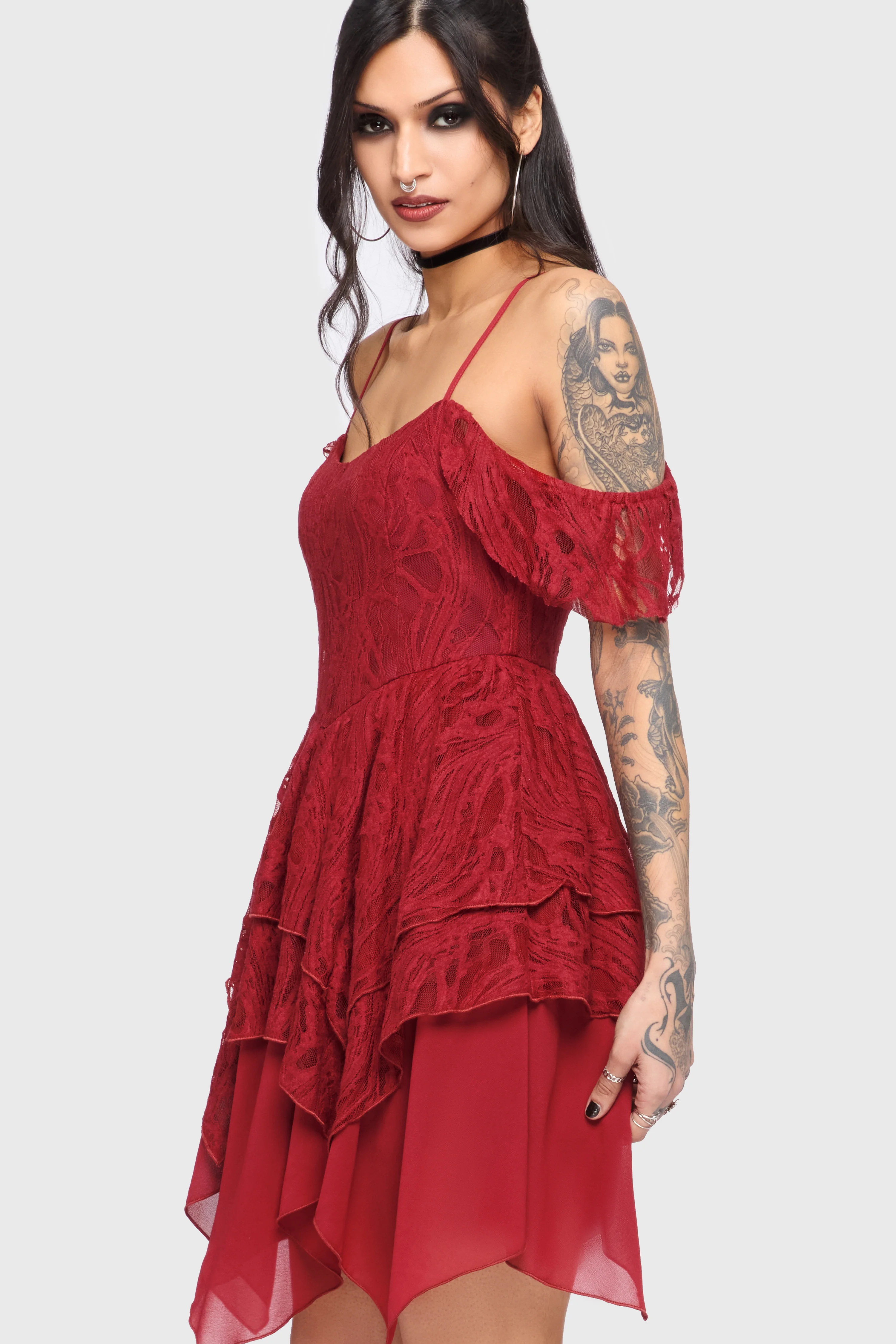Haunted Union Dress [RED] - Image 3