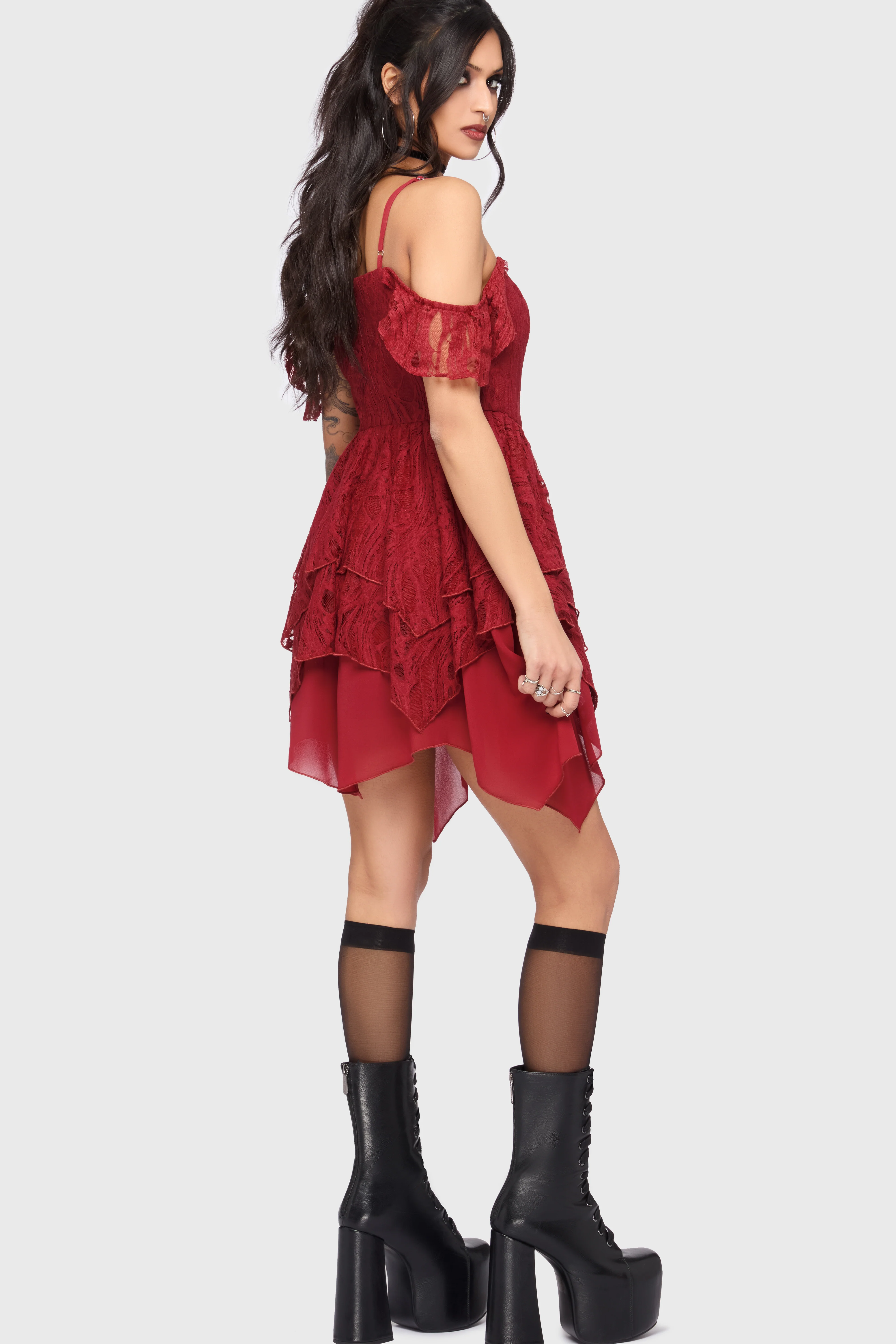 Haunted Union Dress [RED] - Image 4