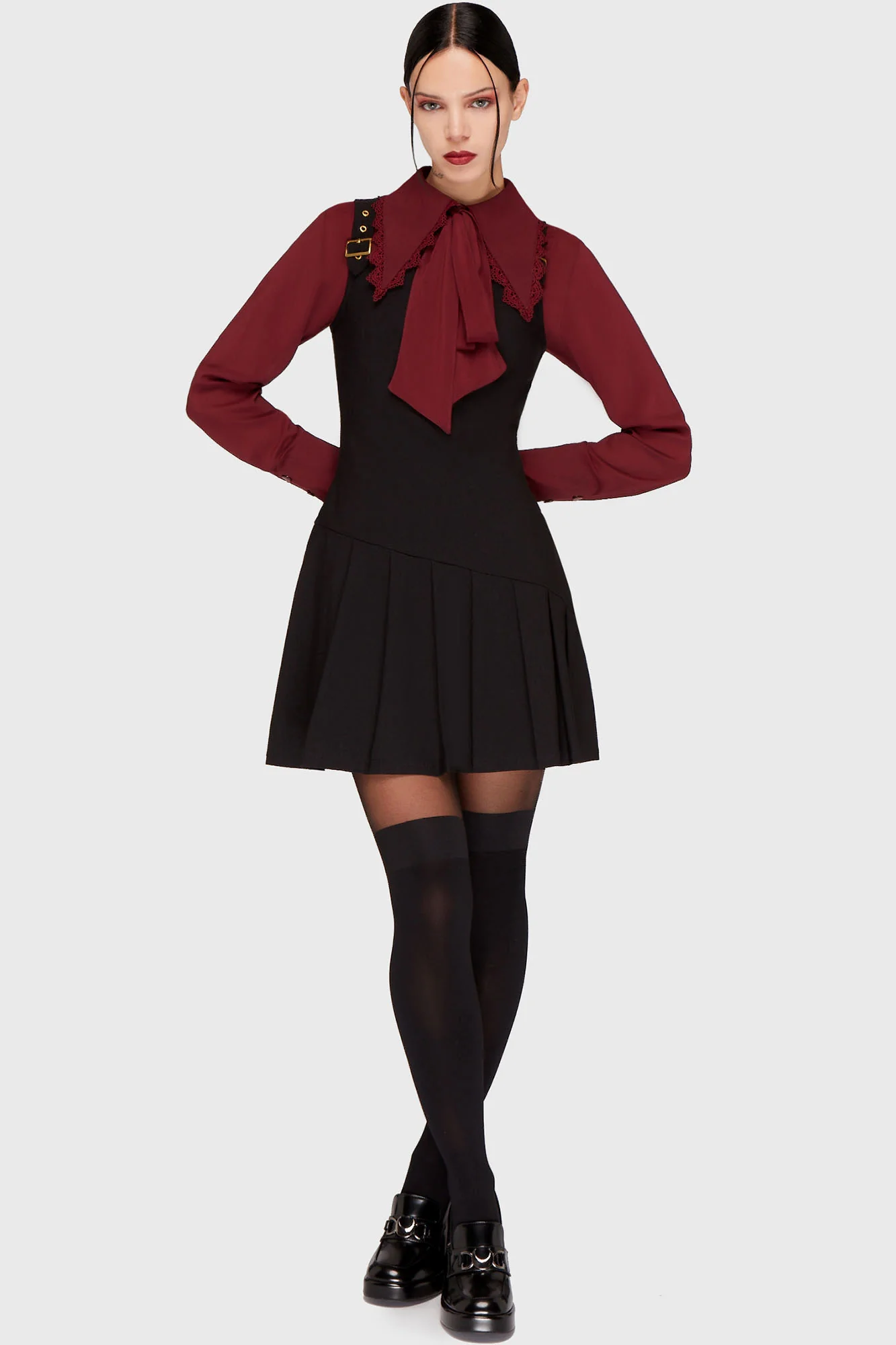 Inked Noir Mini Dress - Image 4