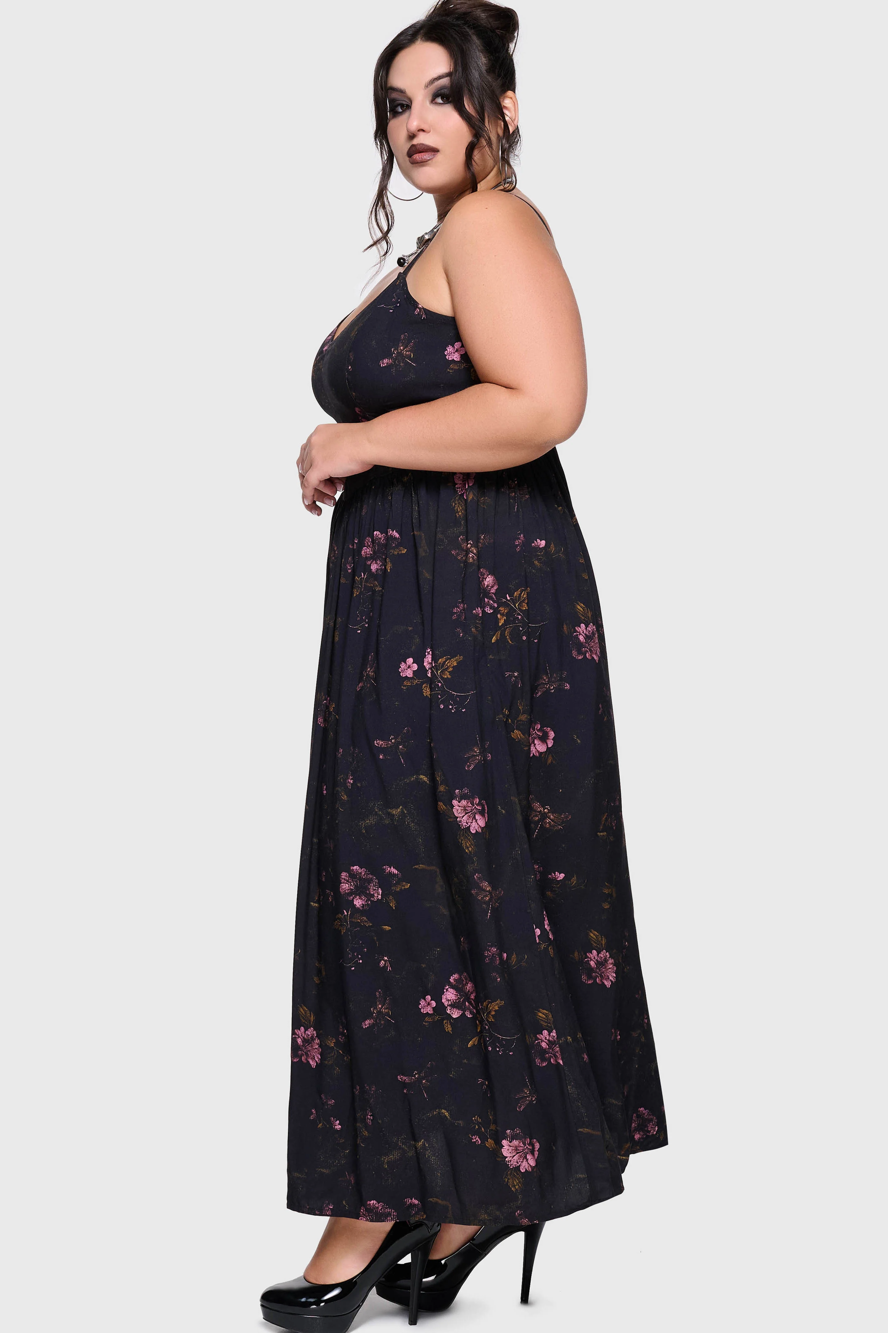 Junniper Maxi Dress [BLACK/PINK] - Image 10
