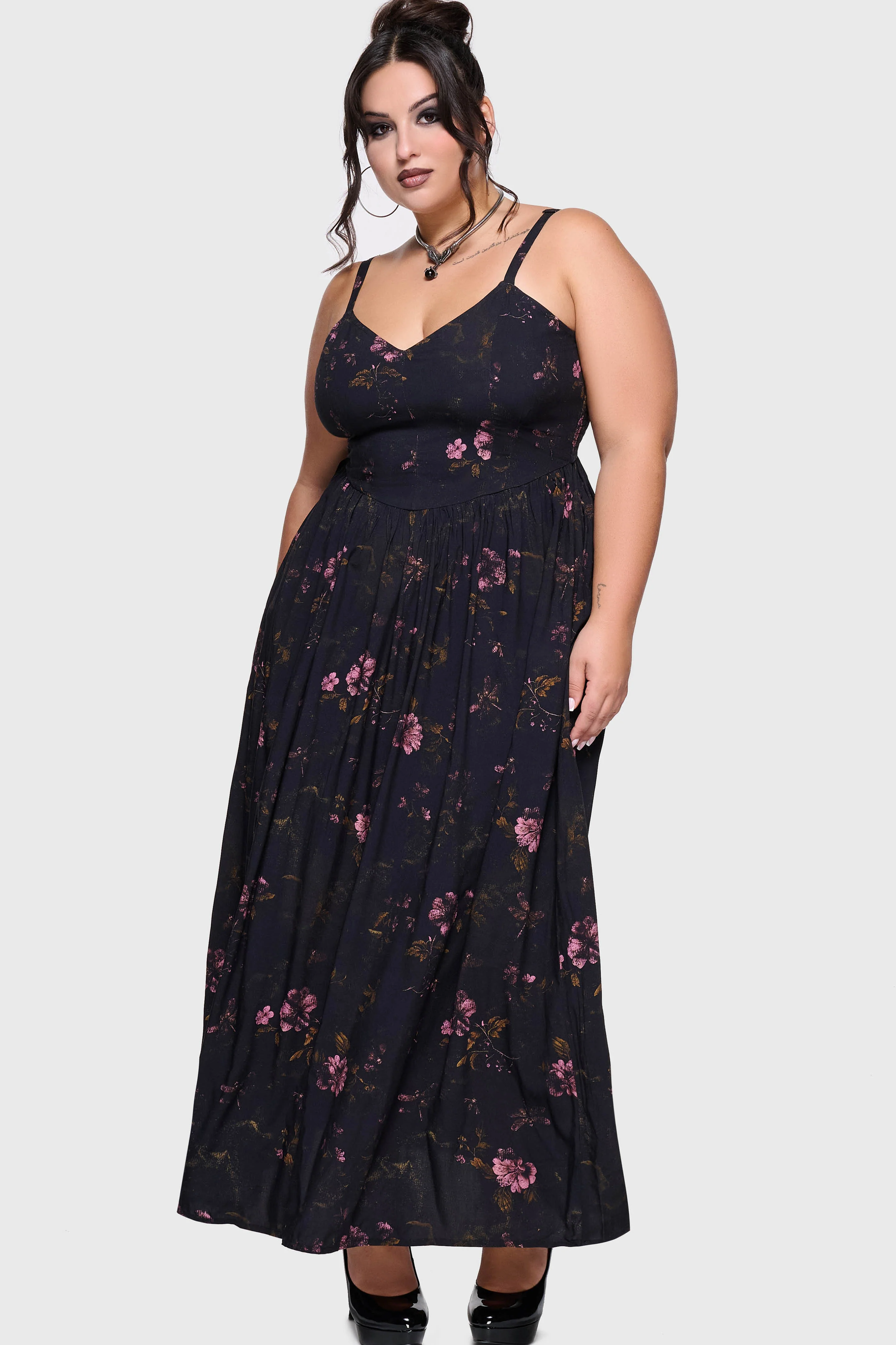 Junniper Maxi Dress [BLACK/PINK] - Image 7