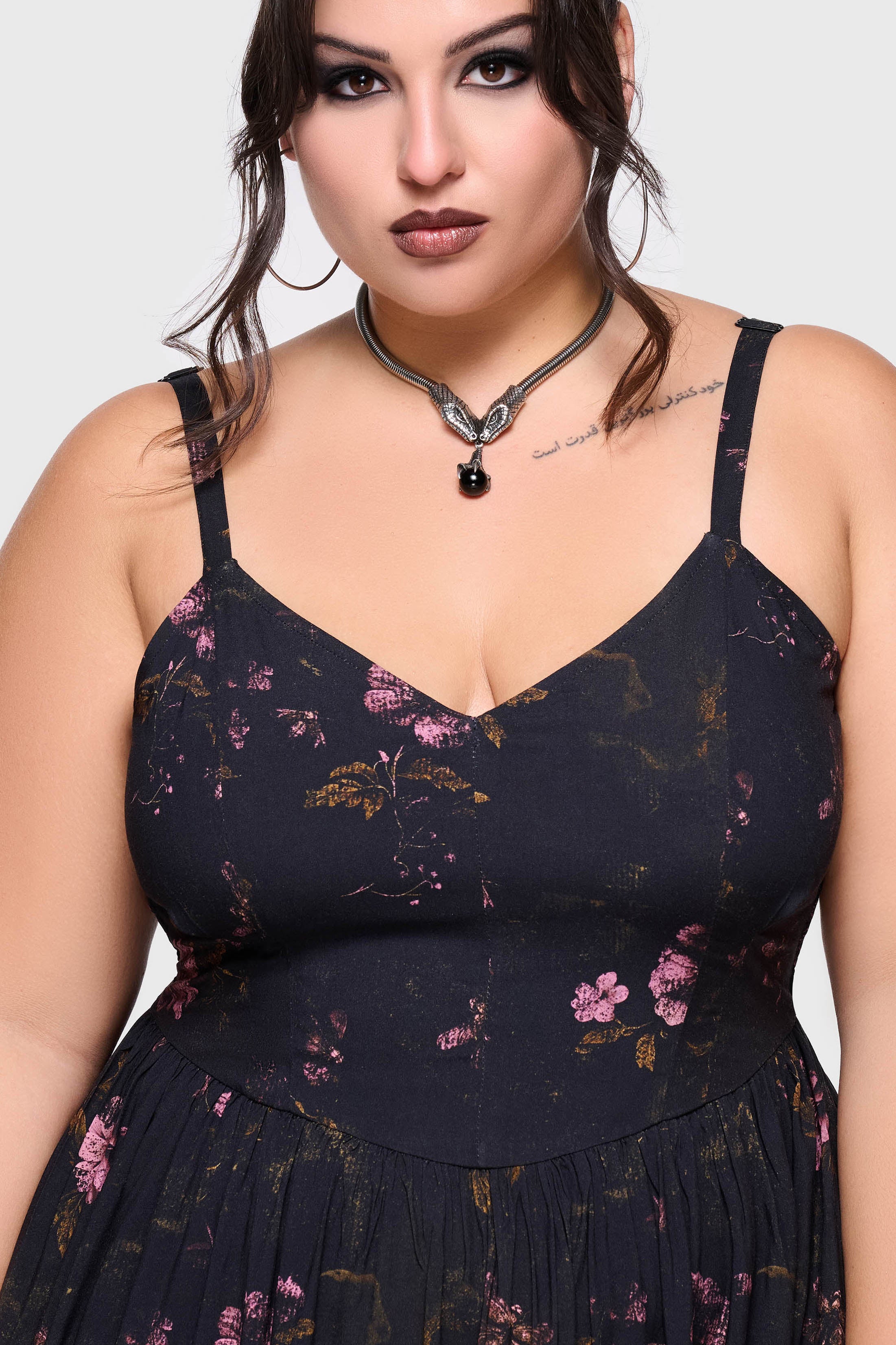 Junniper Maxi Dress [BLACK/PINK] - Image 9