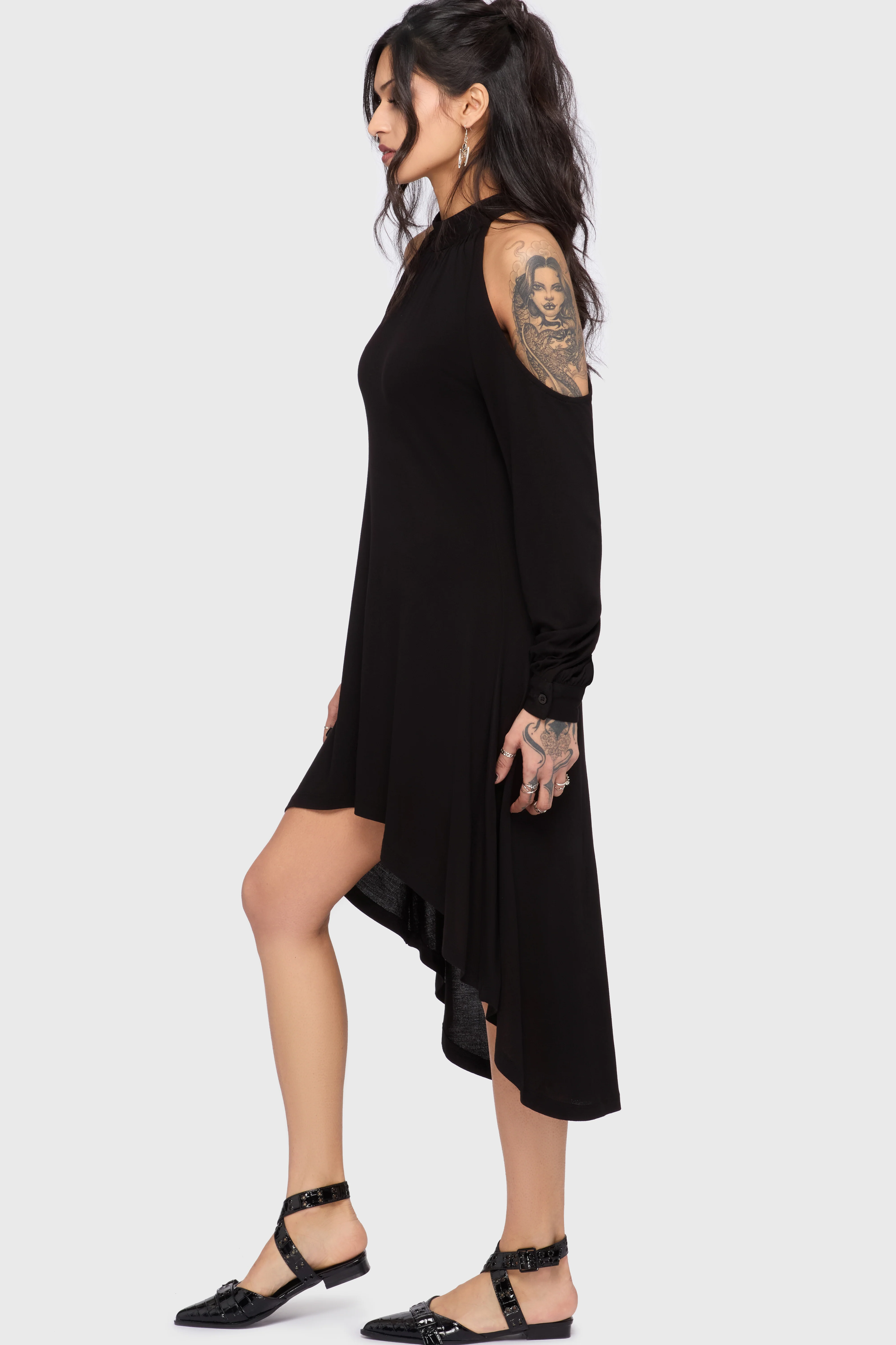 Kihilist Obsidienne Cold Shoulder Dress - Image 5