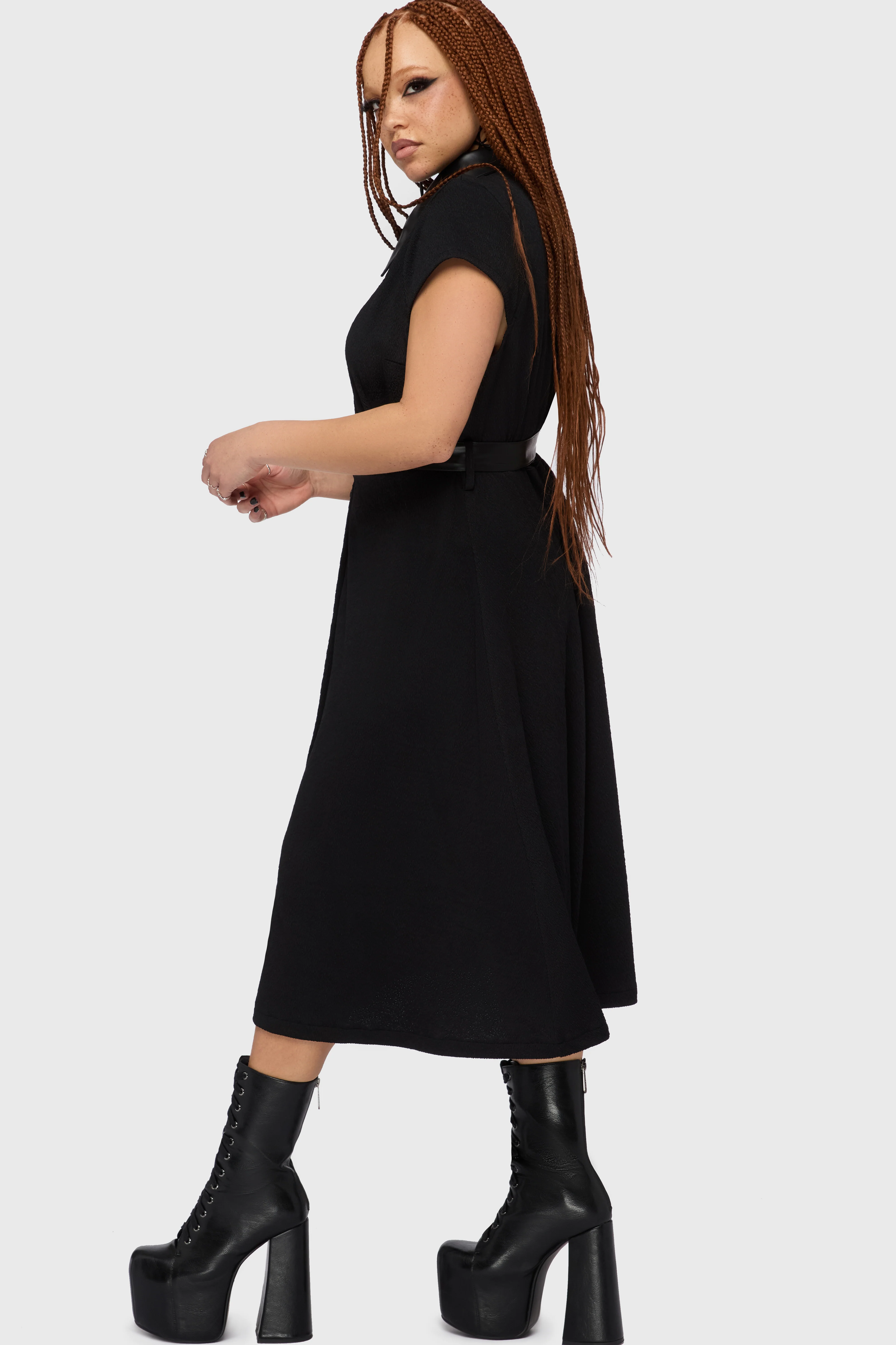 Kihilist Obsidienne Collar Dress - Image 11