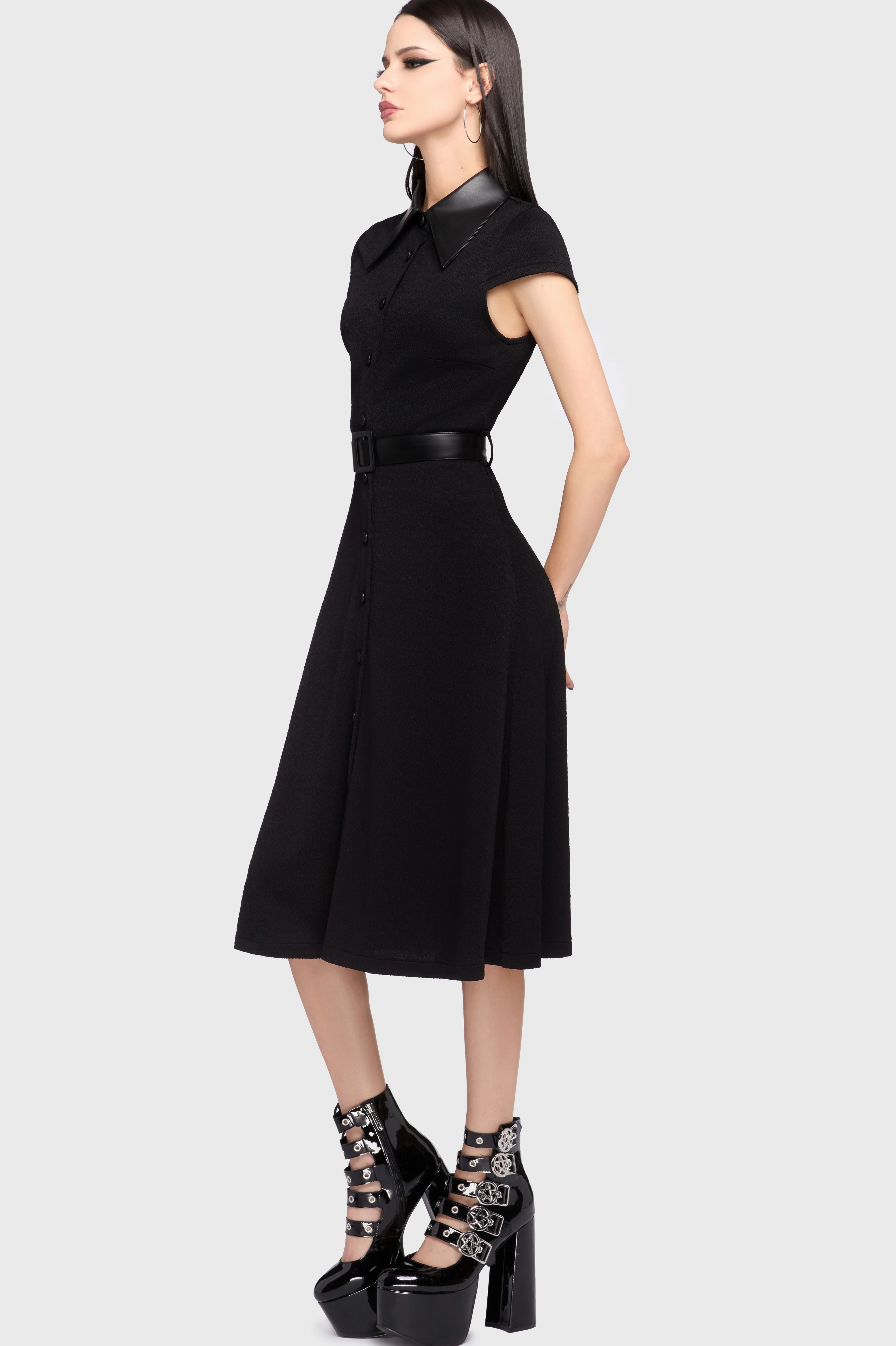 Kihilist Obsidienne Collar Dress - Image 4