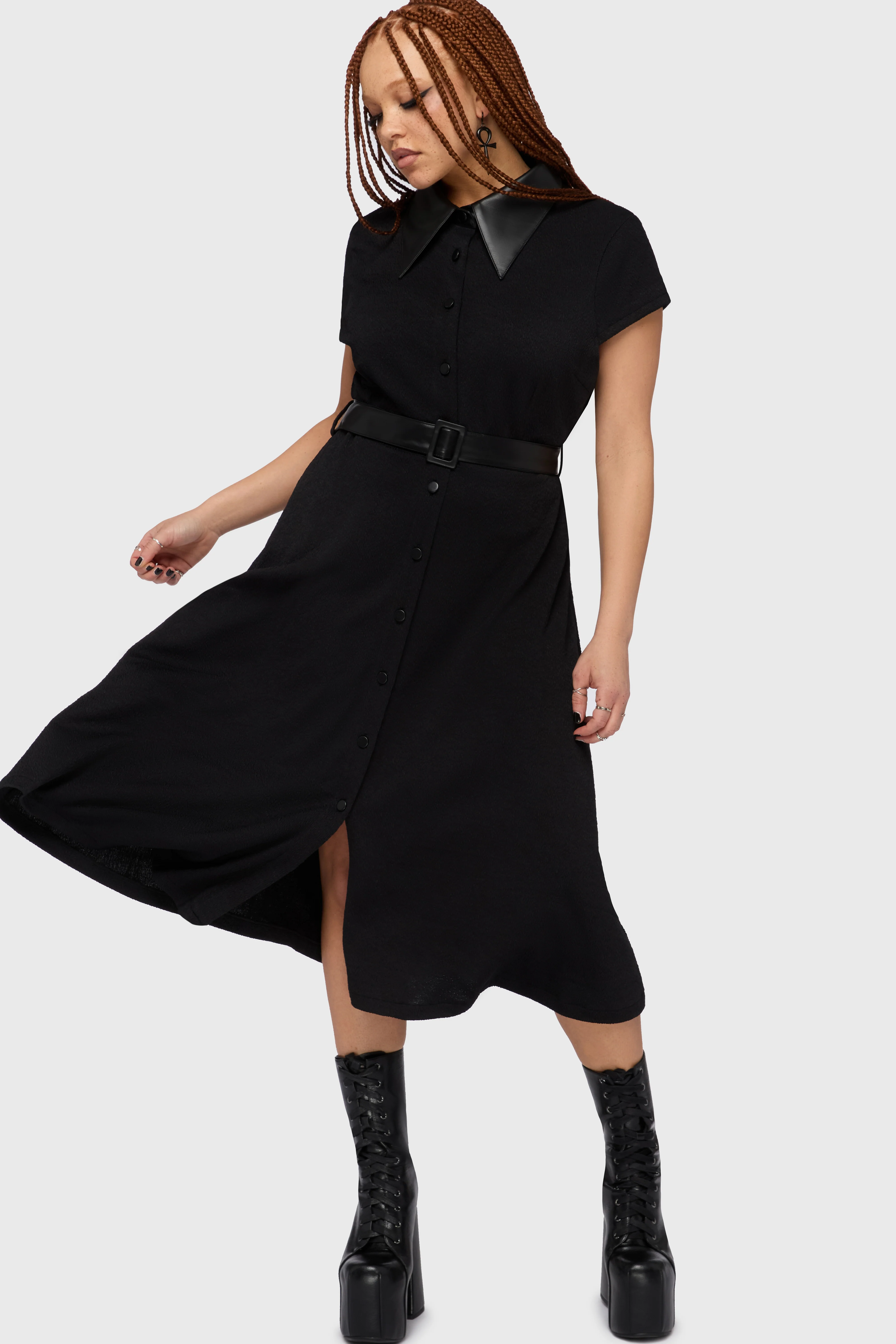 Kihilist Obsidienne Collar Dress - Image 7
