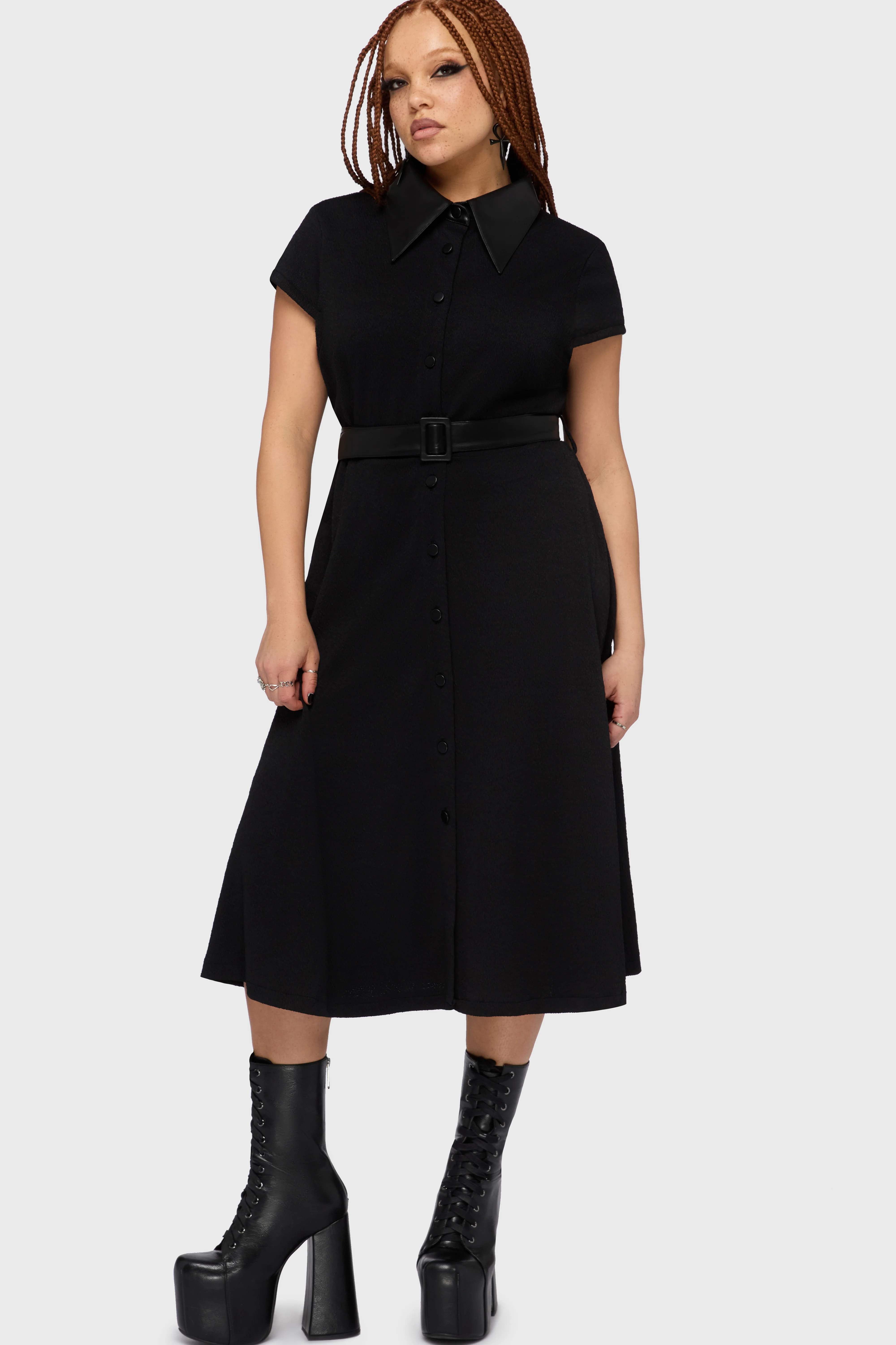 Kihilist Obsidienne Collar Dress - Image 9