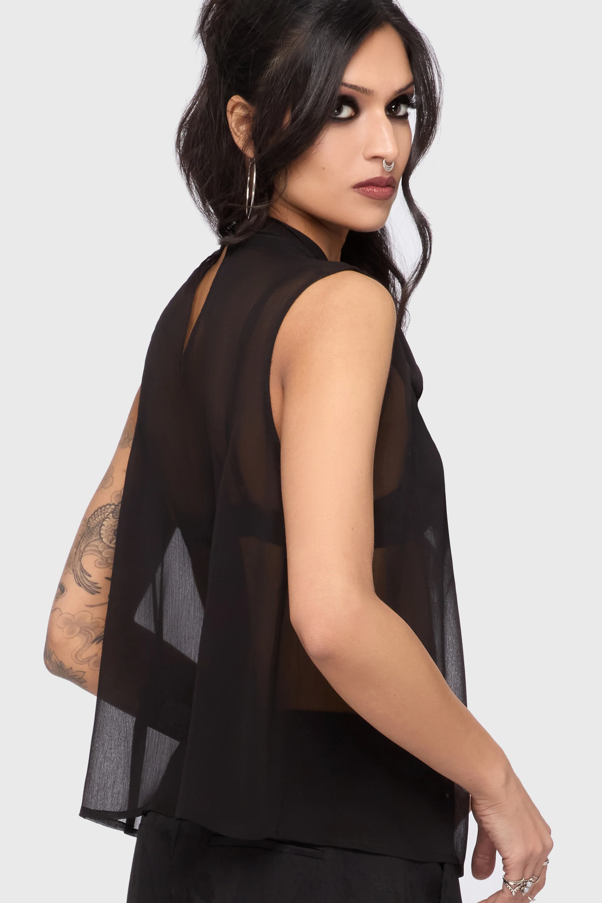 Kihilist Obsidienne Sleeveless Blouse - Image 4