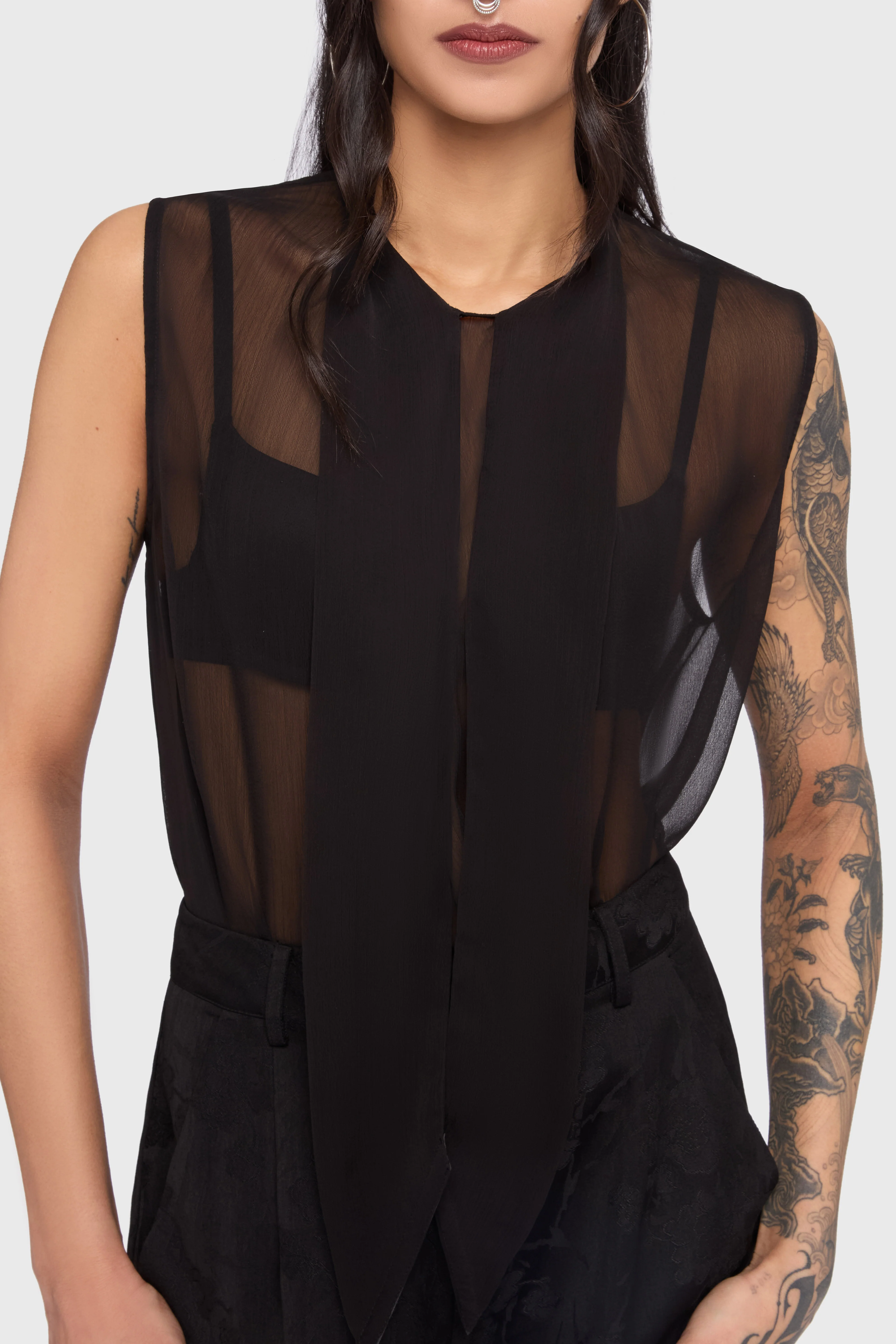 Kihilist Obsidienne Sleeveless Blouse - Image 6