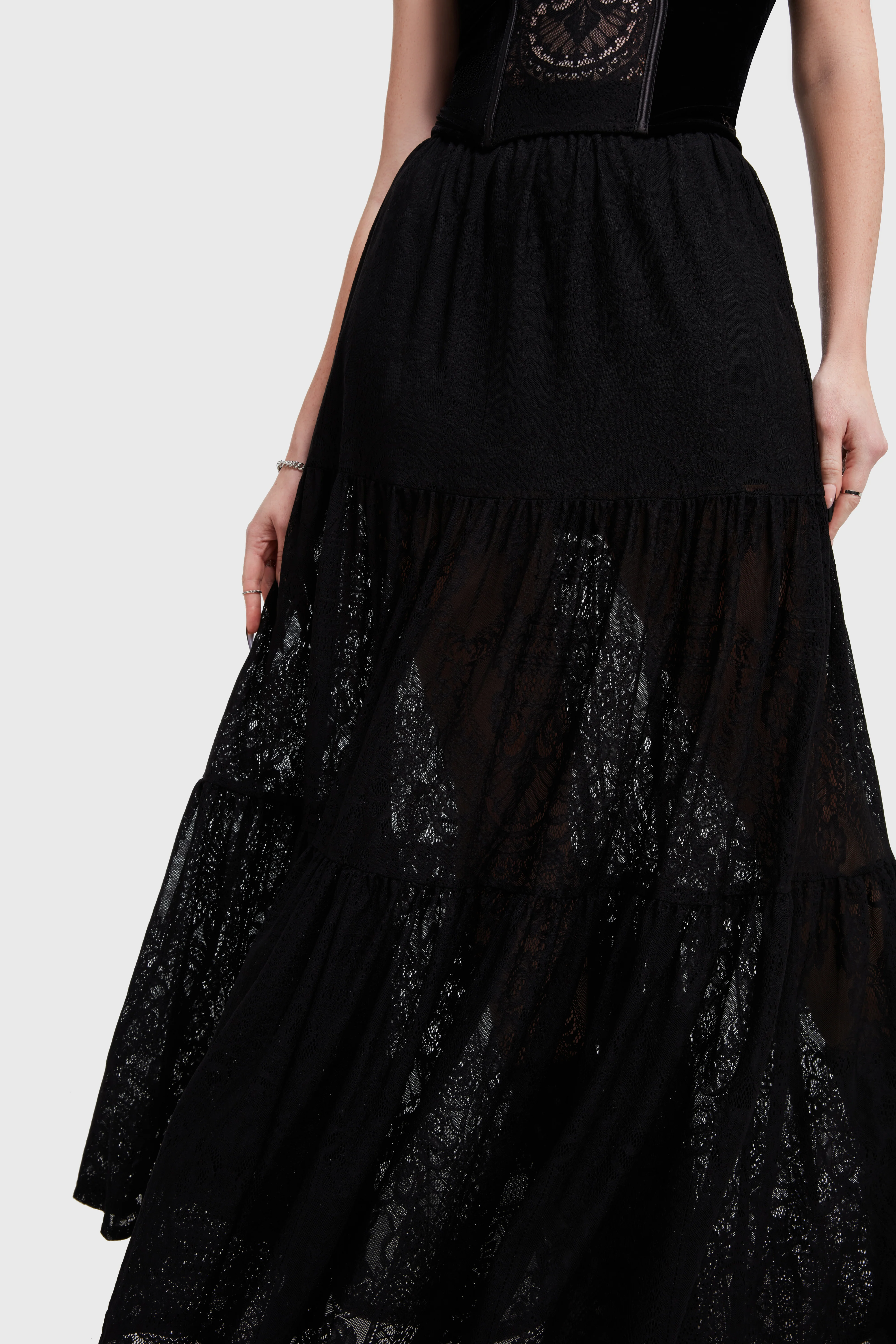 Kiss Of Night Maxi Skirt - Image 2